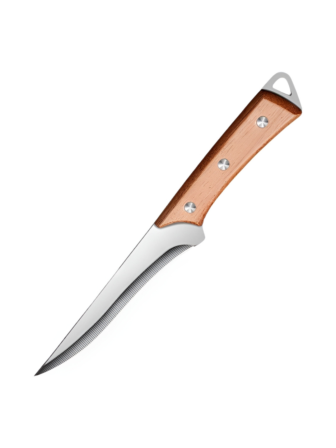 

MACHADO Silver-Toned Stainless Steel Mongolian Hybrid Hand-Sharpened Viking Knife