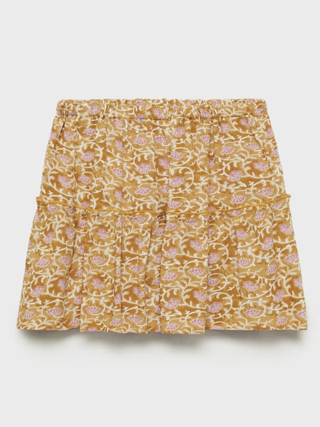 

Mango Kids Girls Floral Print Tiered Skirt, Yellow