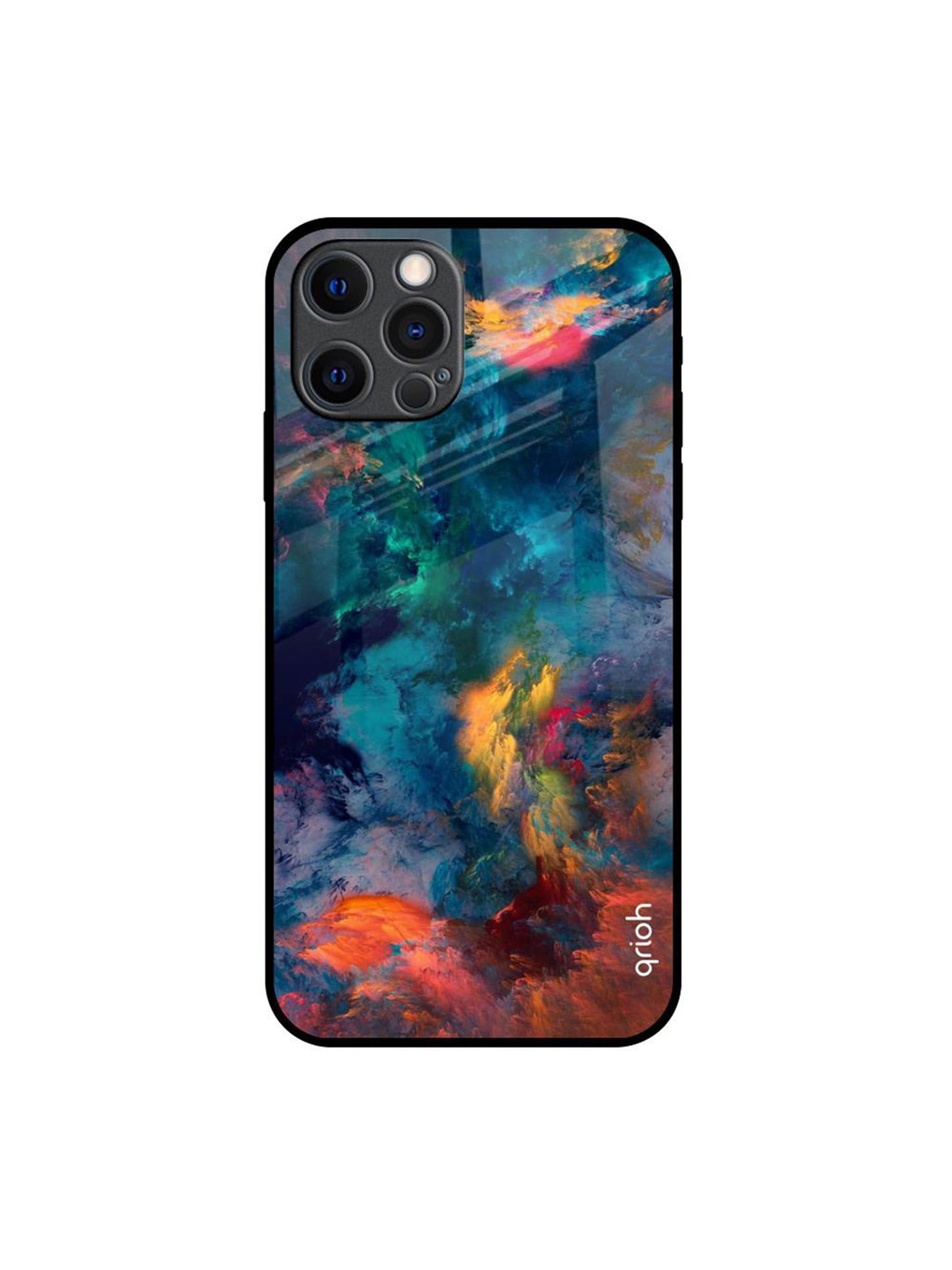 

QRIOH Quirky Printed iPhone 12 Pro Max Back Case Mobile Accessories, Blue