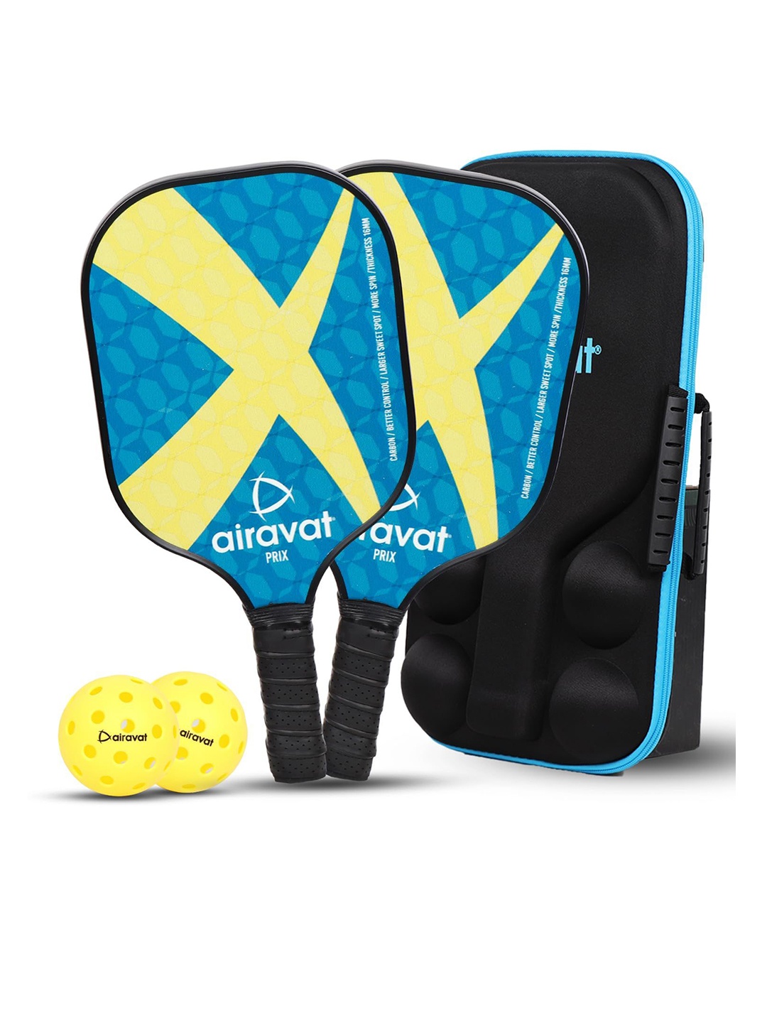 

AIRAVAT 4-Pcs Printed Prix Pickleball Paddle Set, Teal