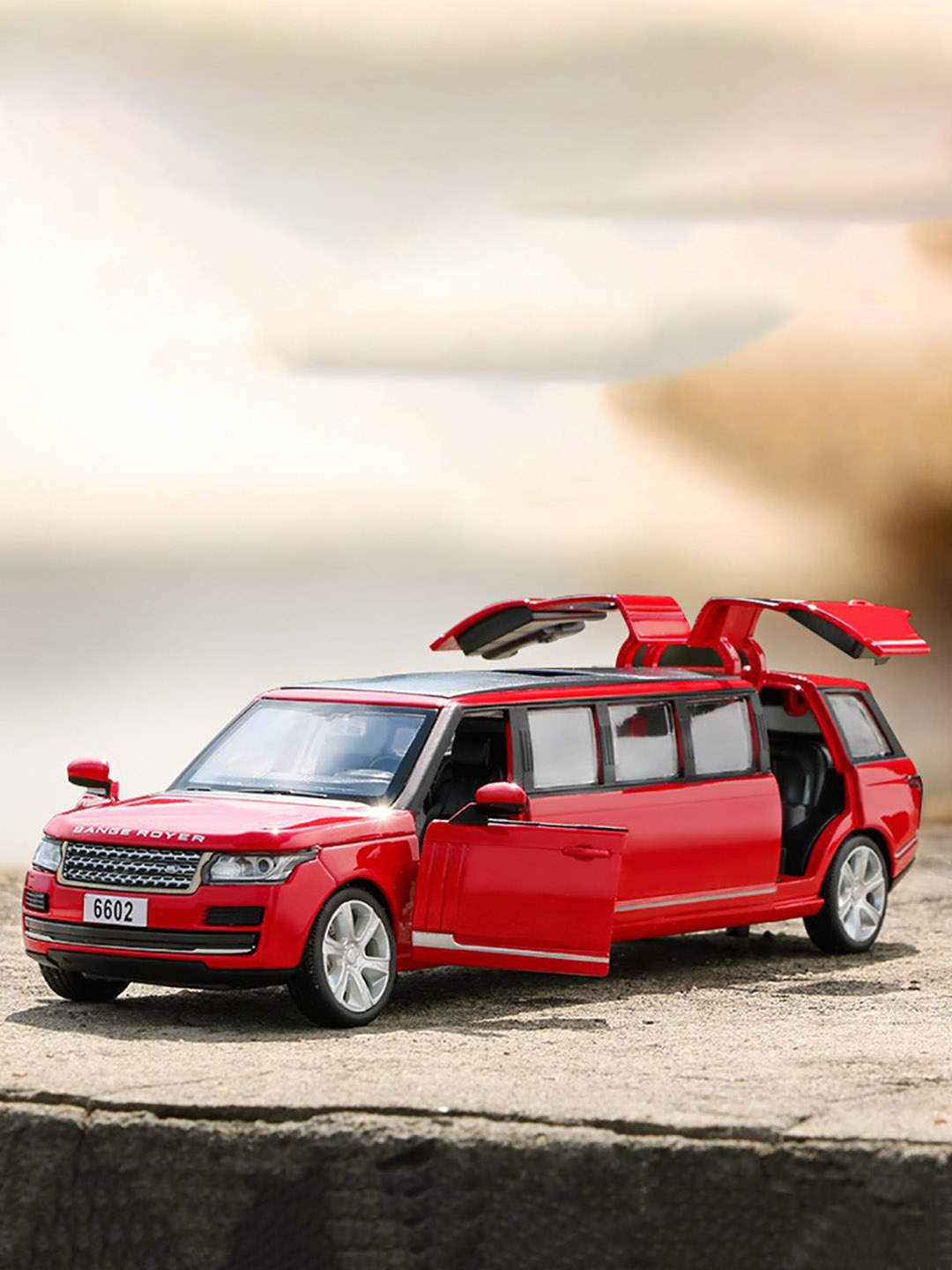 

COELON 1:32 Diecast Long Range Rover Toy Car, Red