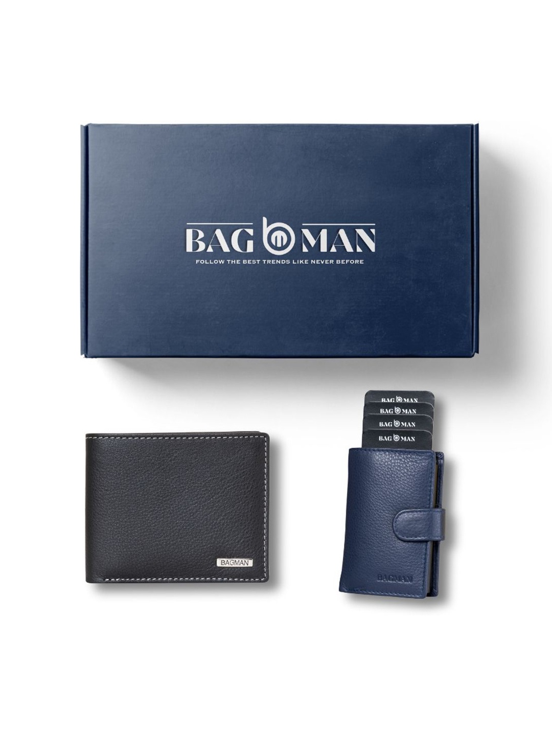 

BAGMAN Unisex Accessory Gift Set of, Black