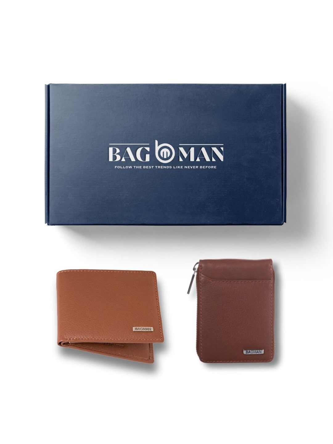 

BAGMAN Unisex Accessory Gift Set of, Brown