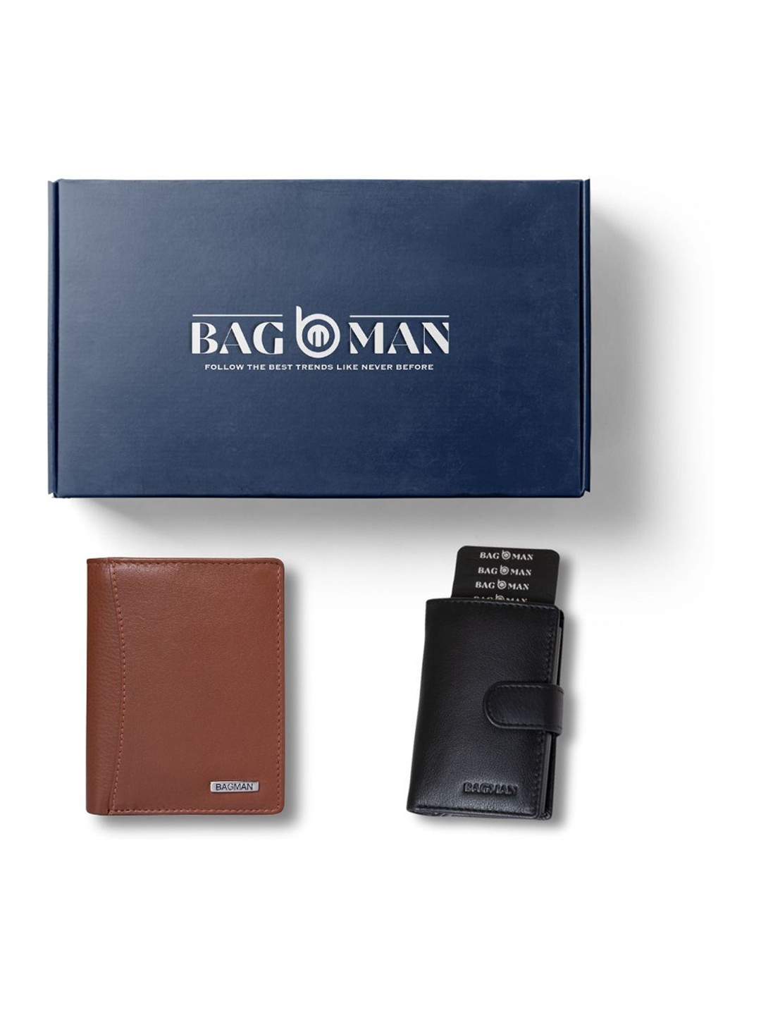 

BAGMAN Unisex Accessory Gift Set of, Black