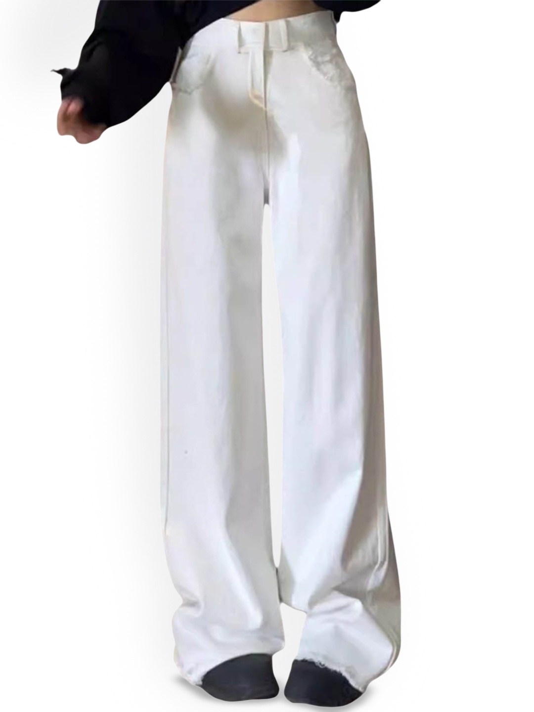 

StyleCast Women Low Distress Jeans, White
