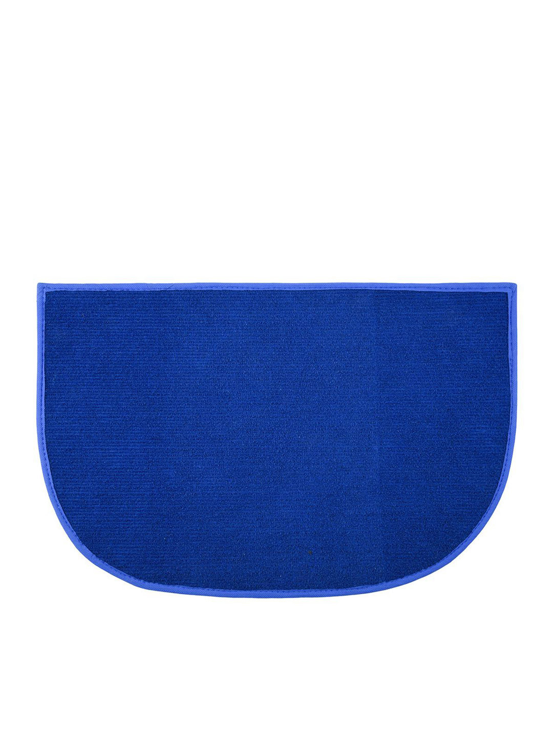

Kuber Industries Blue Woollen D-Shaped Anti-Skid Door Mat