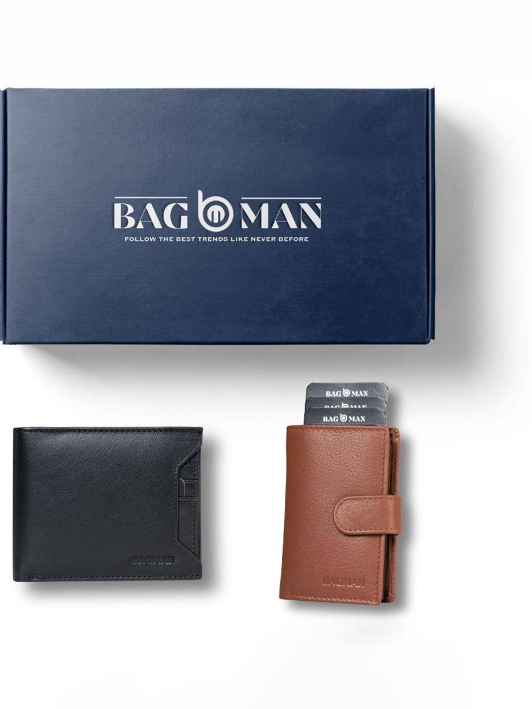 

BAGMAN Unisex Accessory Gift Set of, Black
