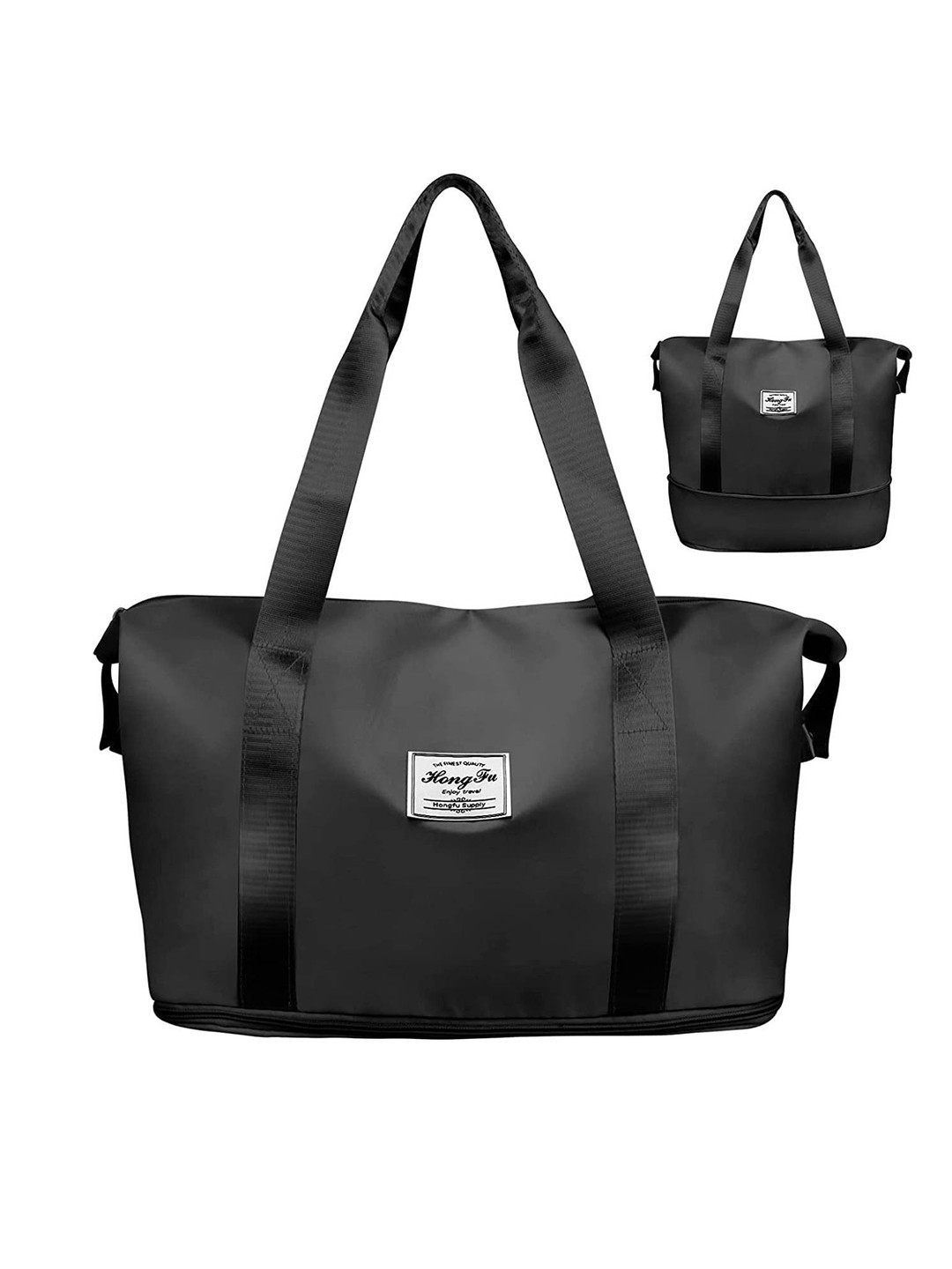 

Vicharan Medium Duffel Bag With 2 Short Handles, Black