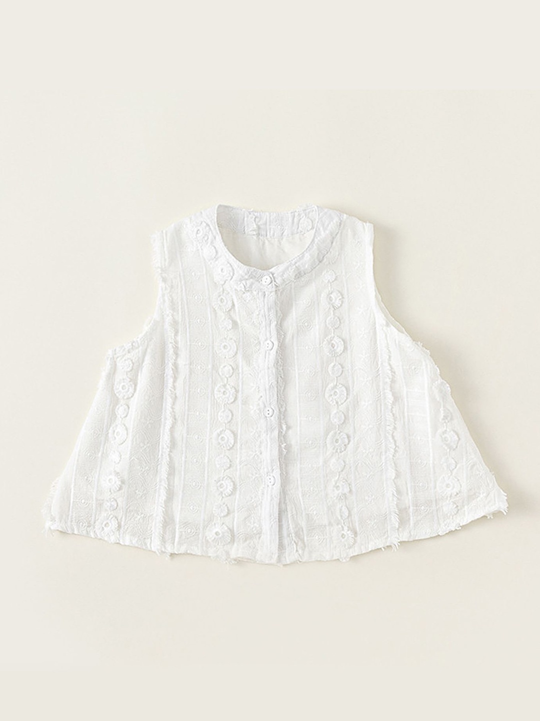 

LULU & SKY Cotton Top, White