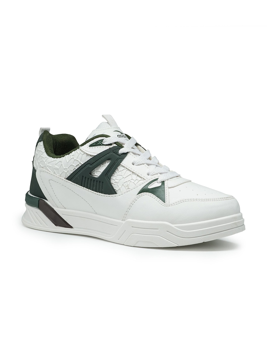 

ASIAN Men Colourblocked Sneakers, White