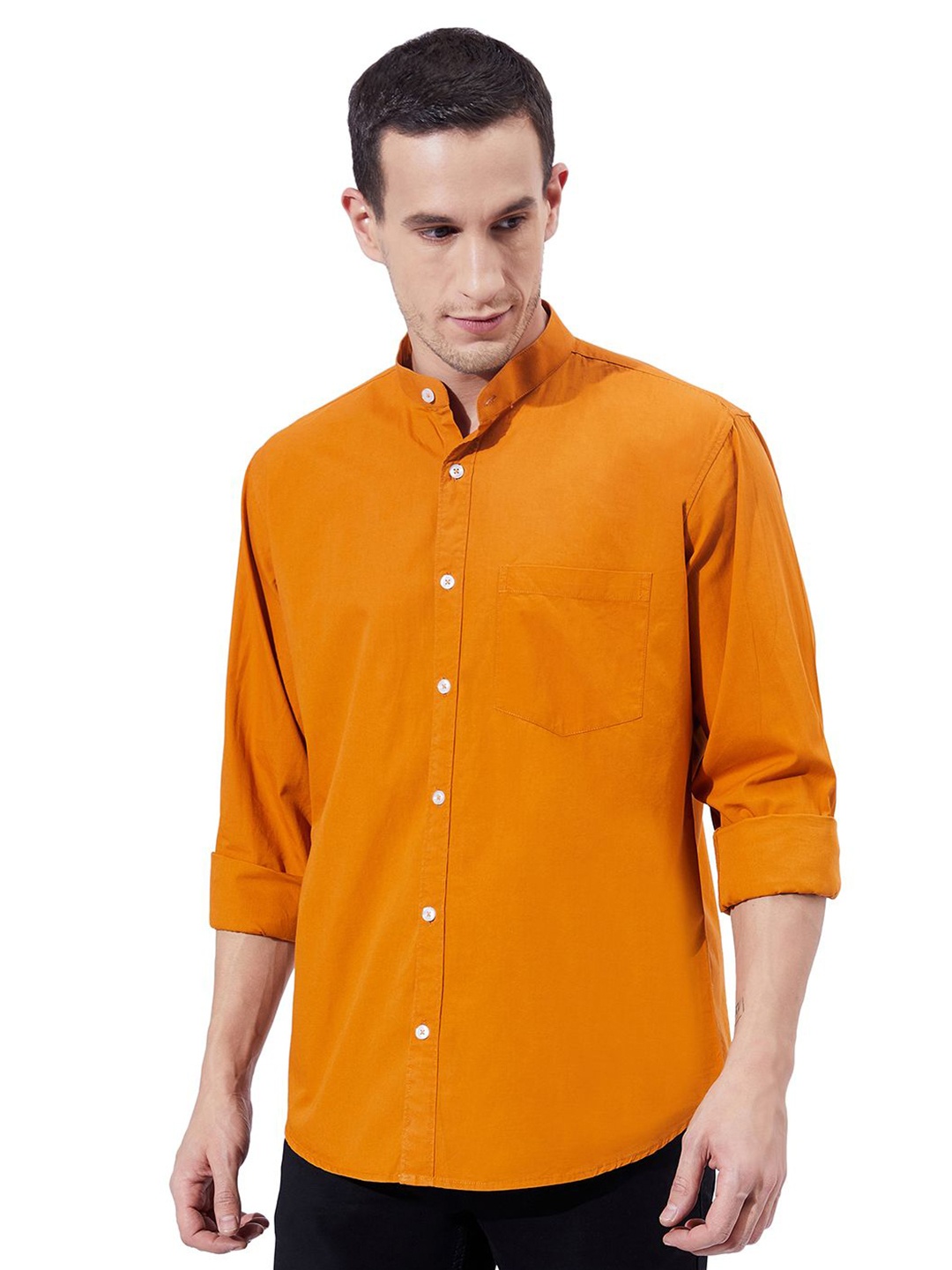 

Ben Martin Men Standard Slim Fit Opaque Casual Shirt, Tan