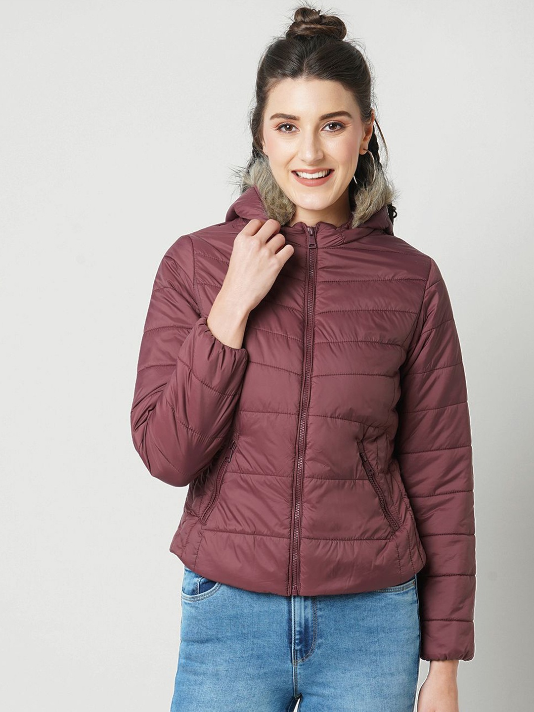 

Kraus Jeans Women Padded Jacket, Red