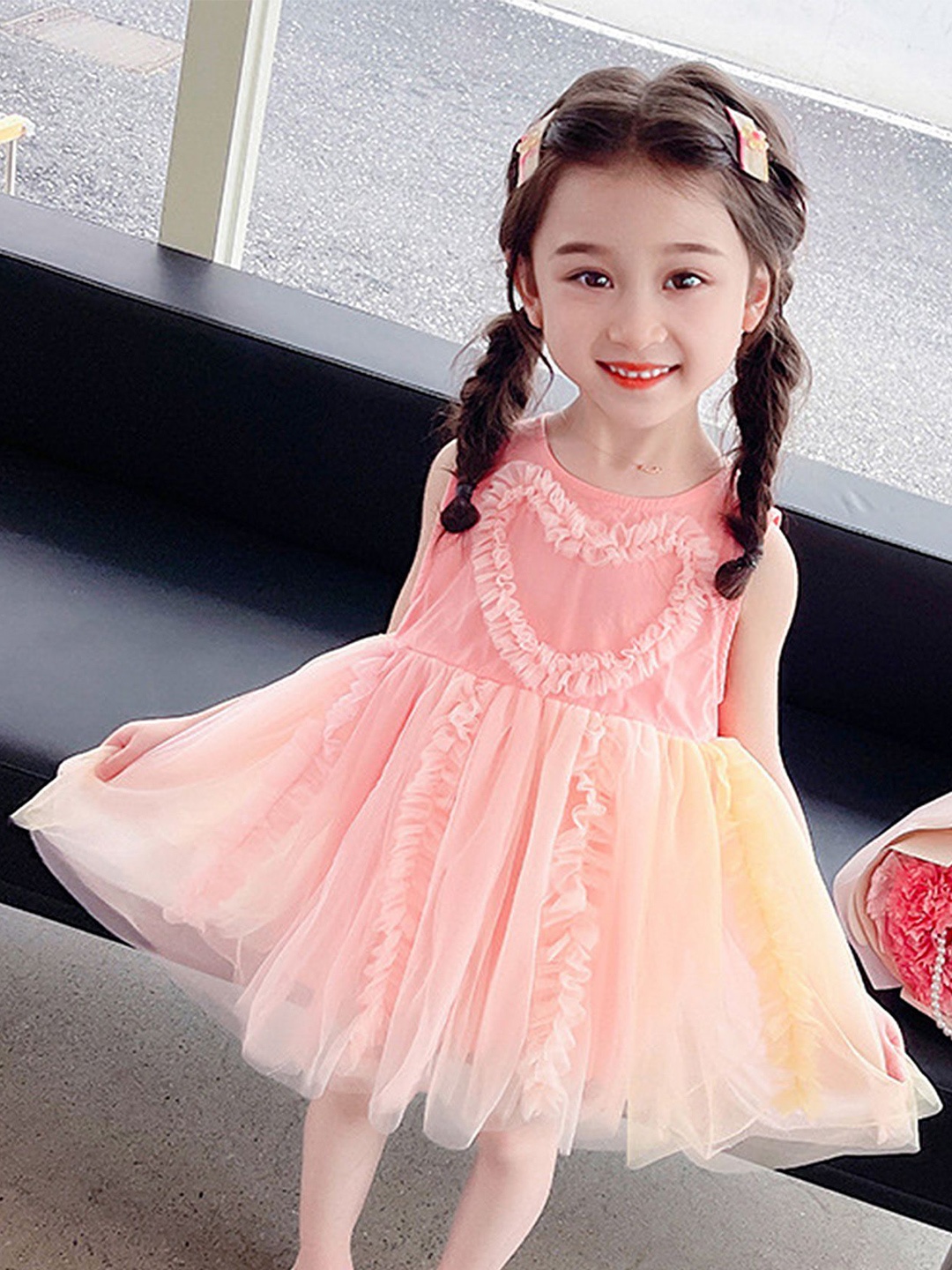 

LULU & SKY Fit & Flare Dress, Pink