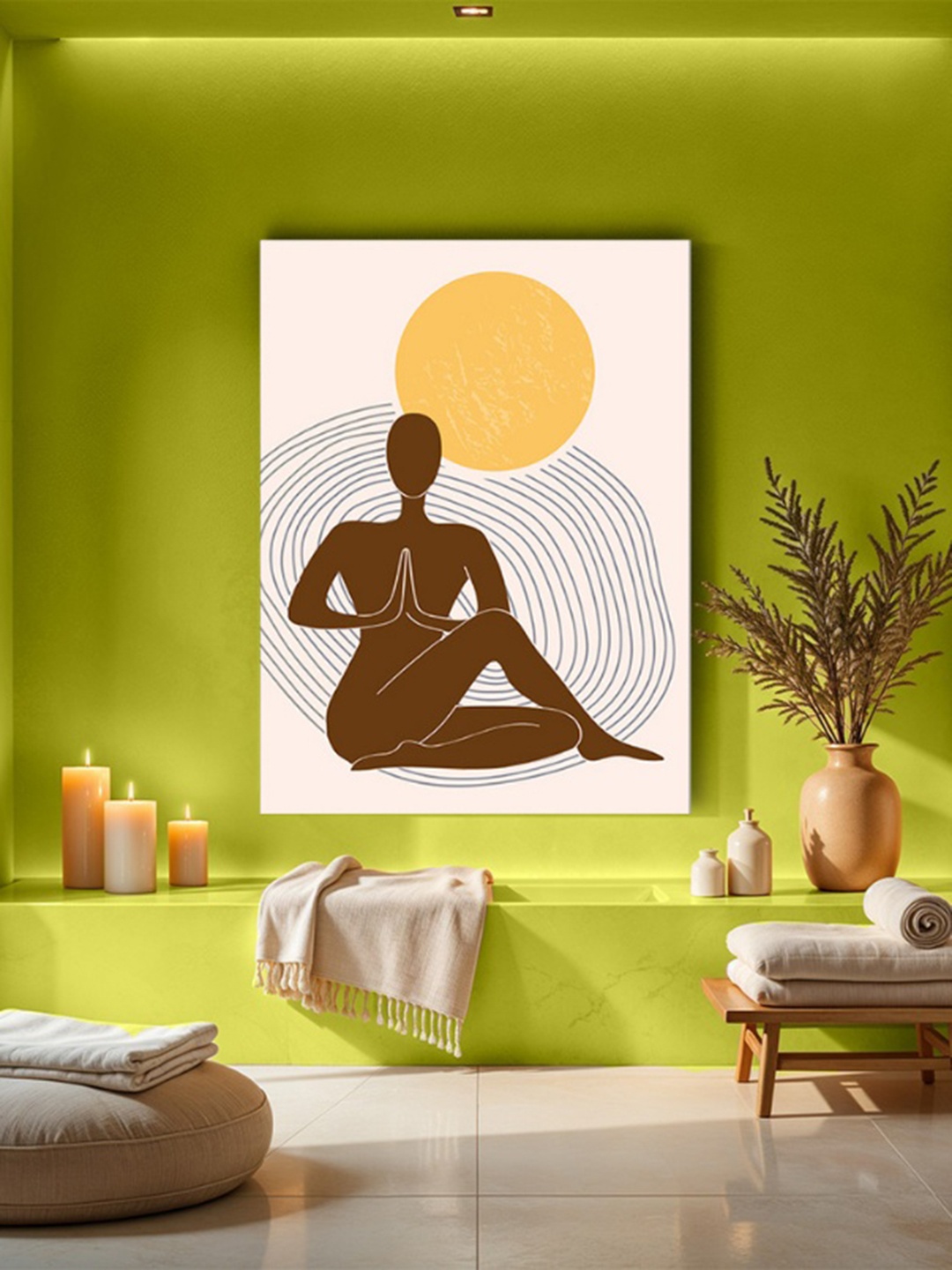 

Chalk My Theme Beige & Brown Wood Religious Wall Art