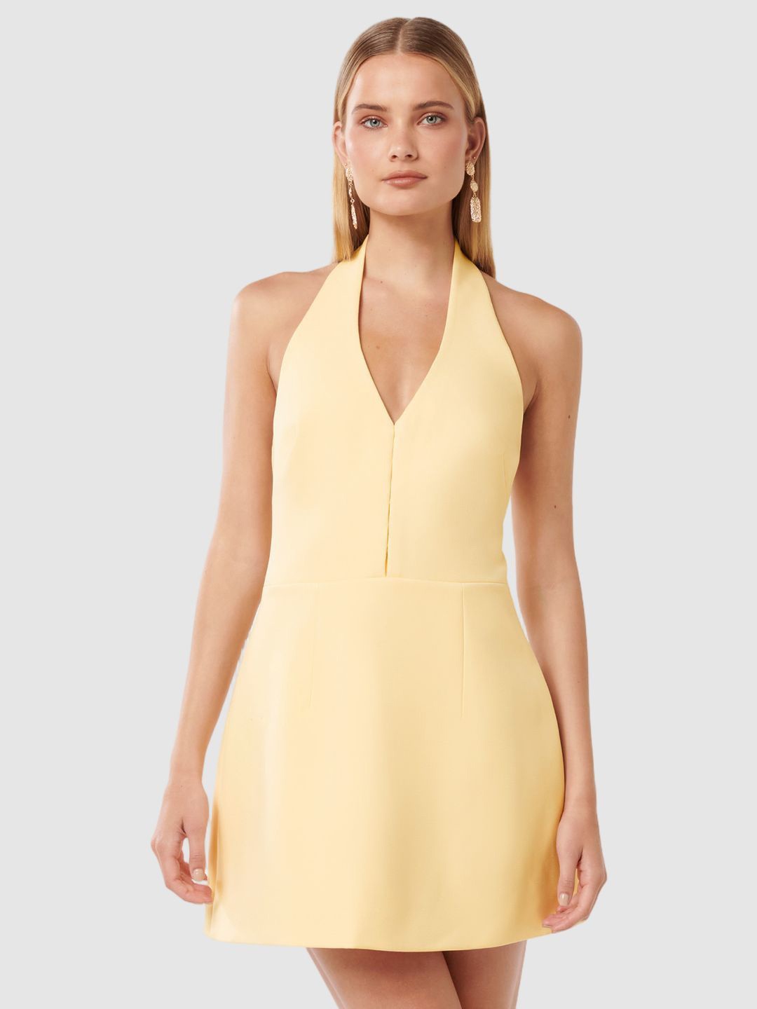 

Forever New Fit & Flare Mini Dress, Yellow