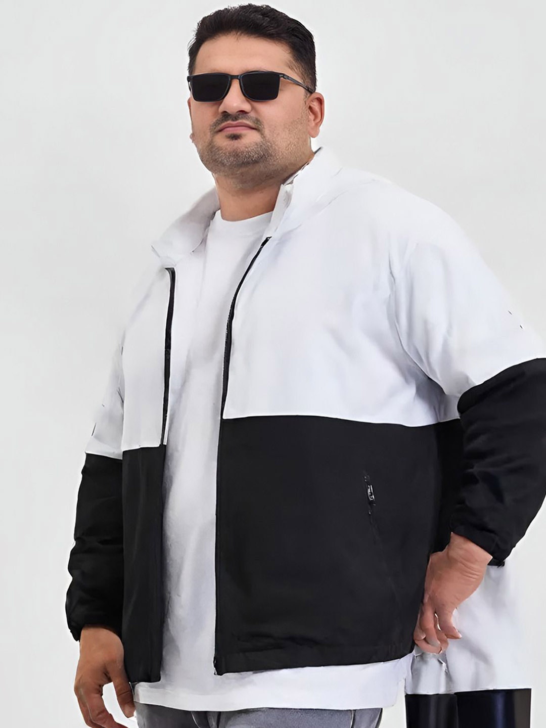 

MAYKR Men Colourblocked Polyester Lightweight Bomber Jacket, Multi
