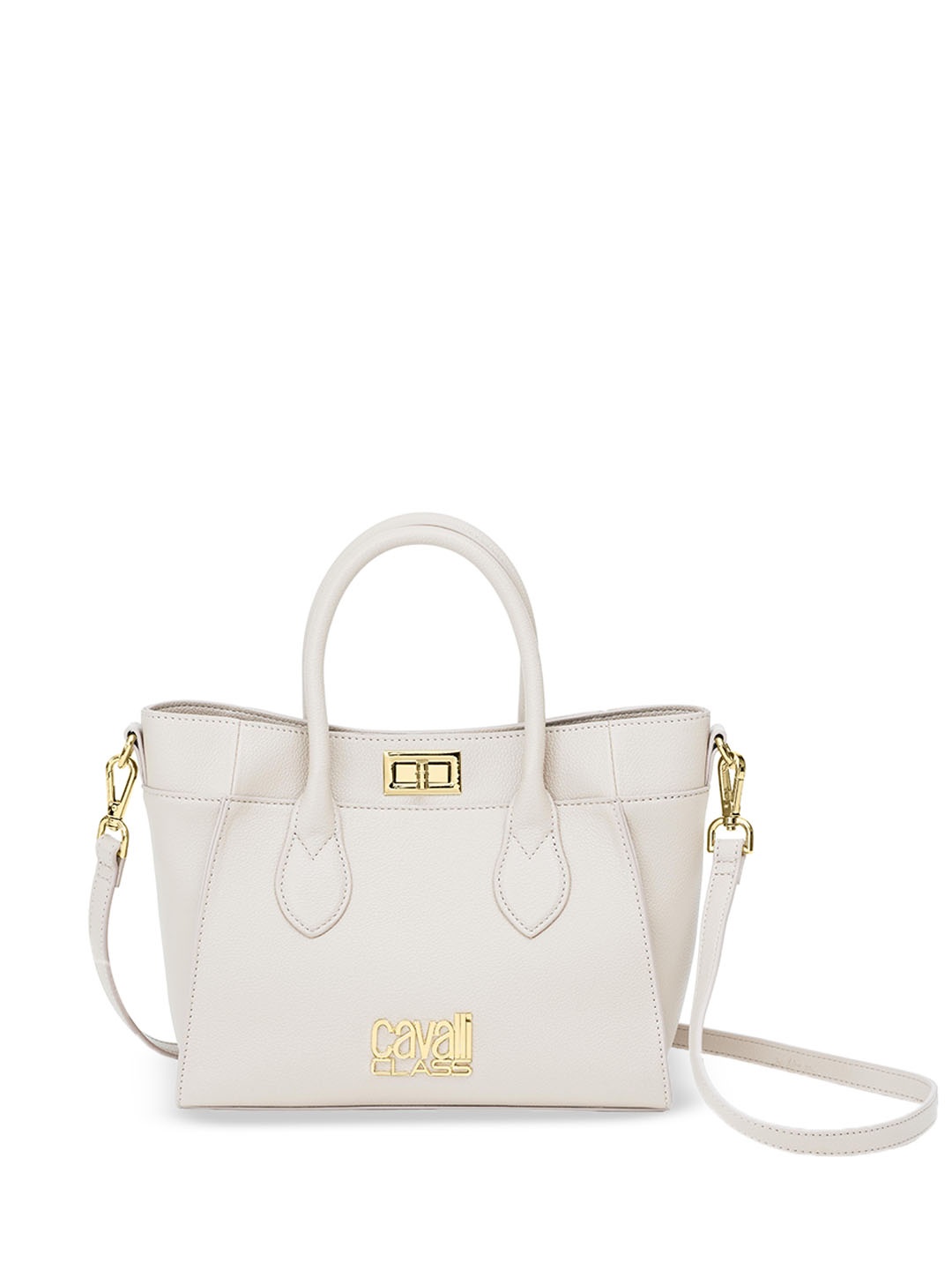 

Cavalli Class Structured Satchel, Beige