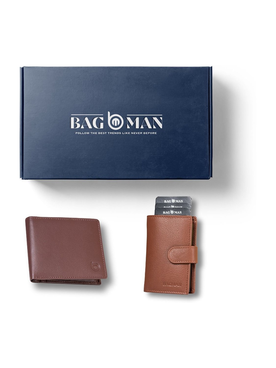 

BAGMAN Unisex Accessory Gift Set of, Navy blue