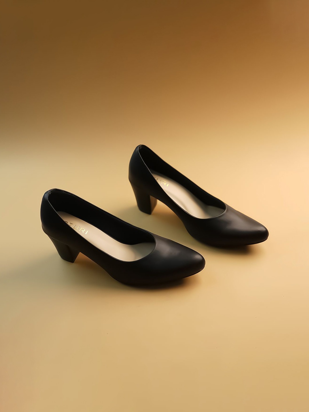 

Ozuri Party Block Pumps with Bows, Black
