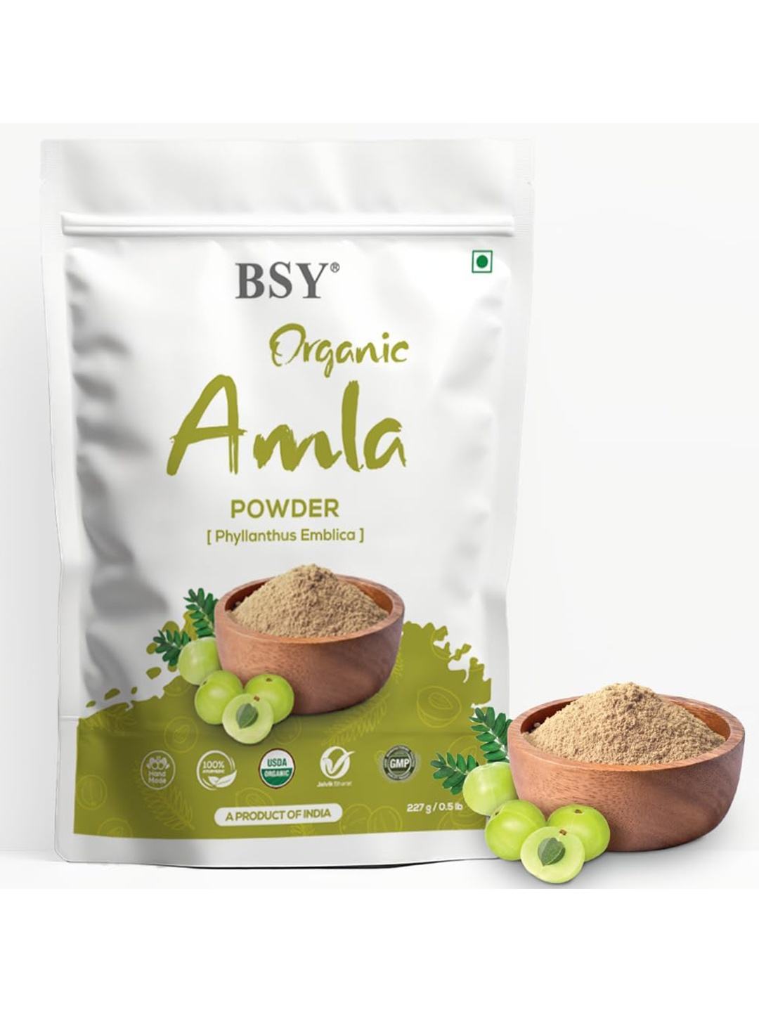 

PRIIS BSY Amla Powder For Hair & Skin - 227 g, Green