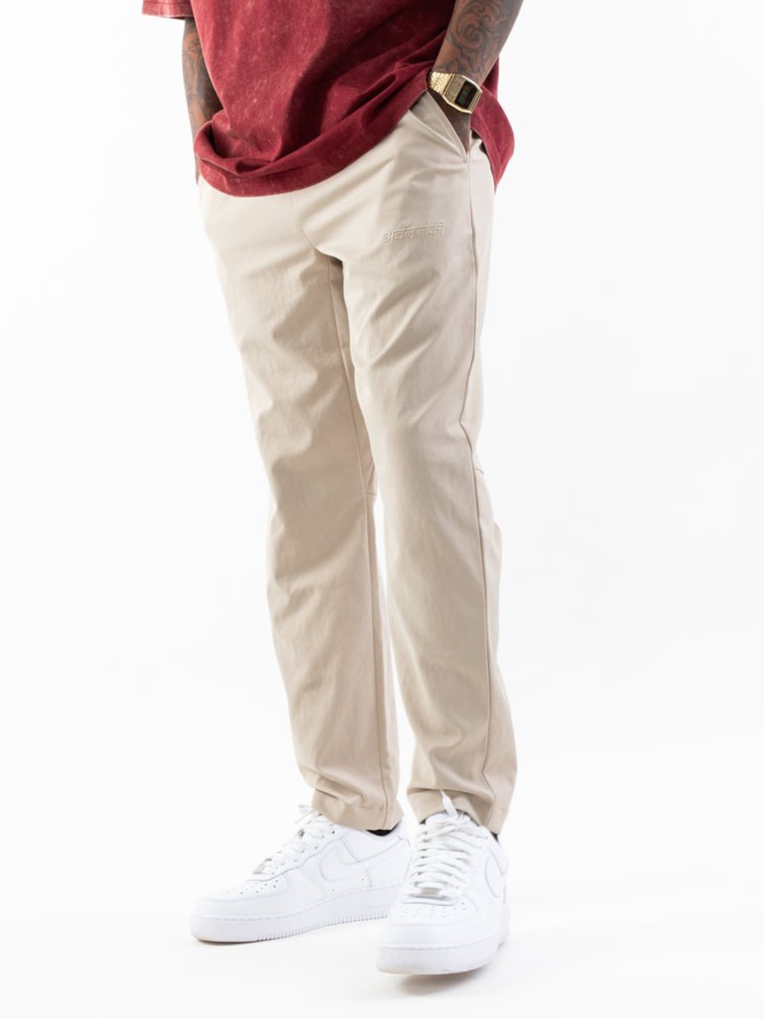 

Urban Monkey Unisex Versatile Relaxed Fit Trousers, Beige