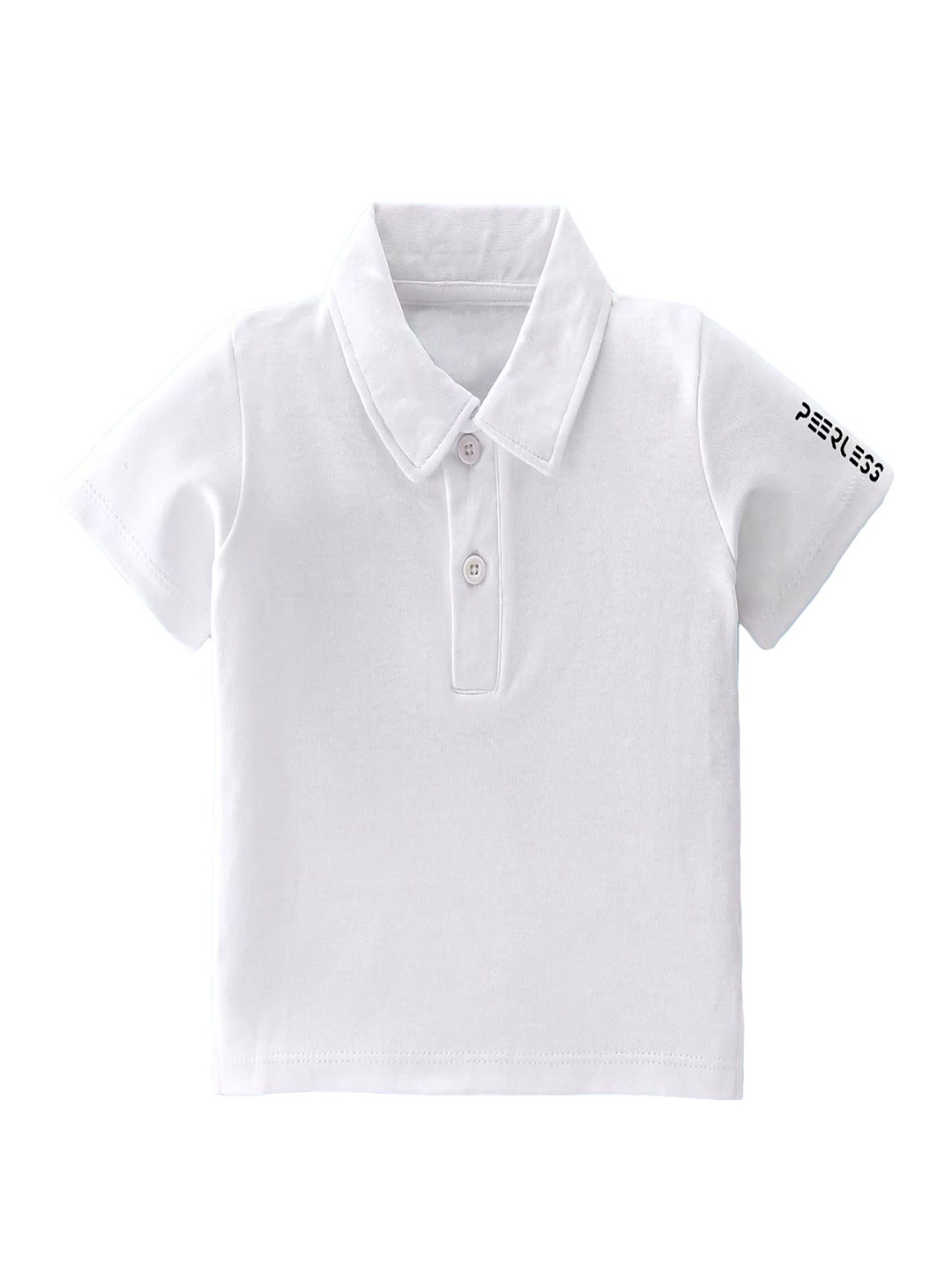 

Peerless Wear Boys Polo Collar T-shirt, White