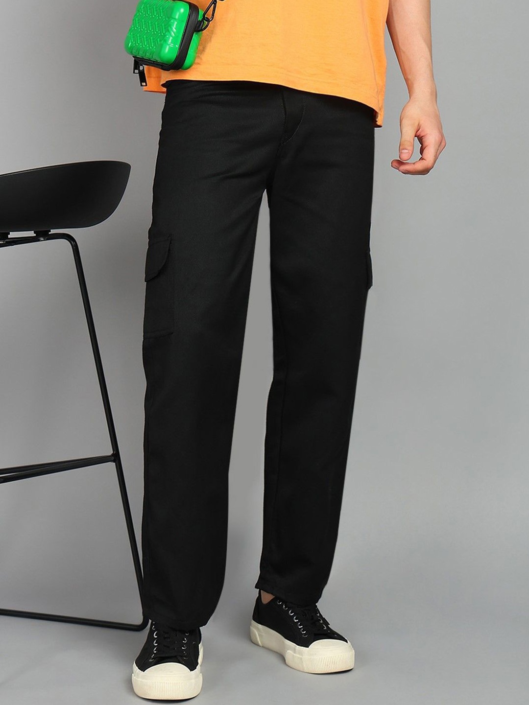 

Moda Rapido Men Classic Boyfriend Fit Stretchable Jeans, Black