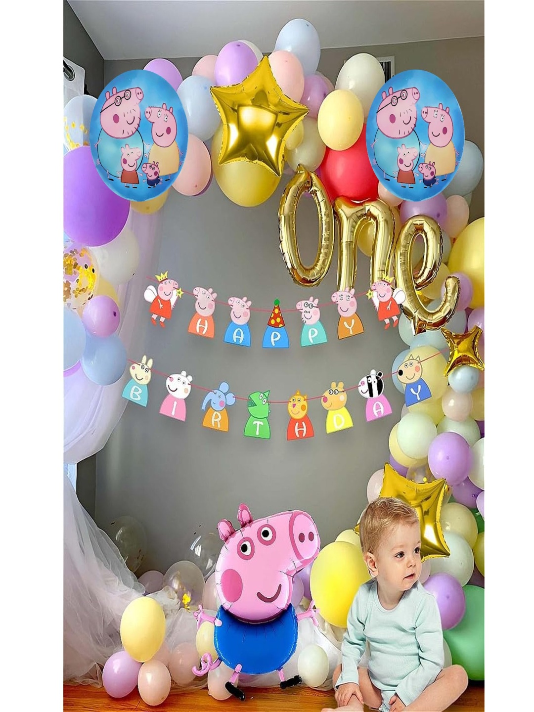 

Special You 60Pcs Pink & Green Birthday Decor