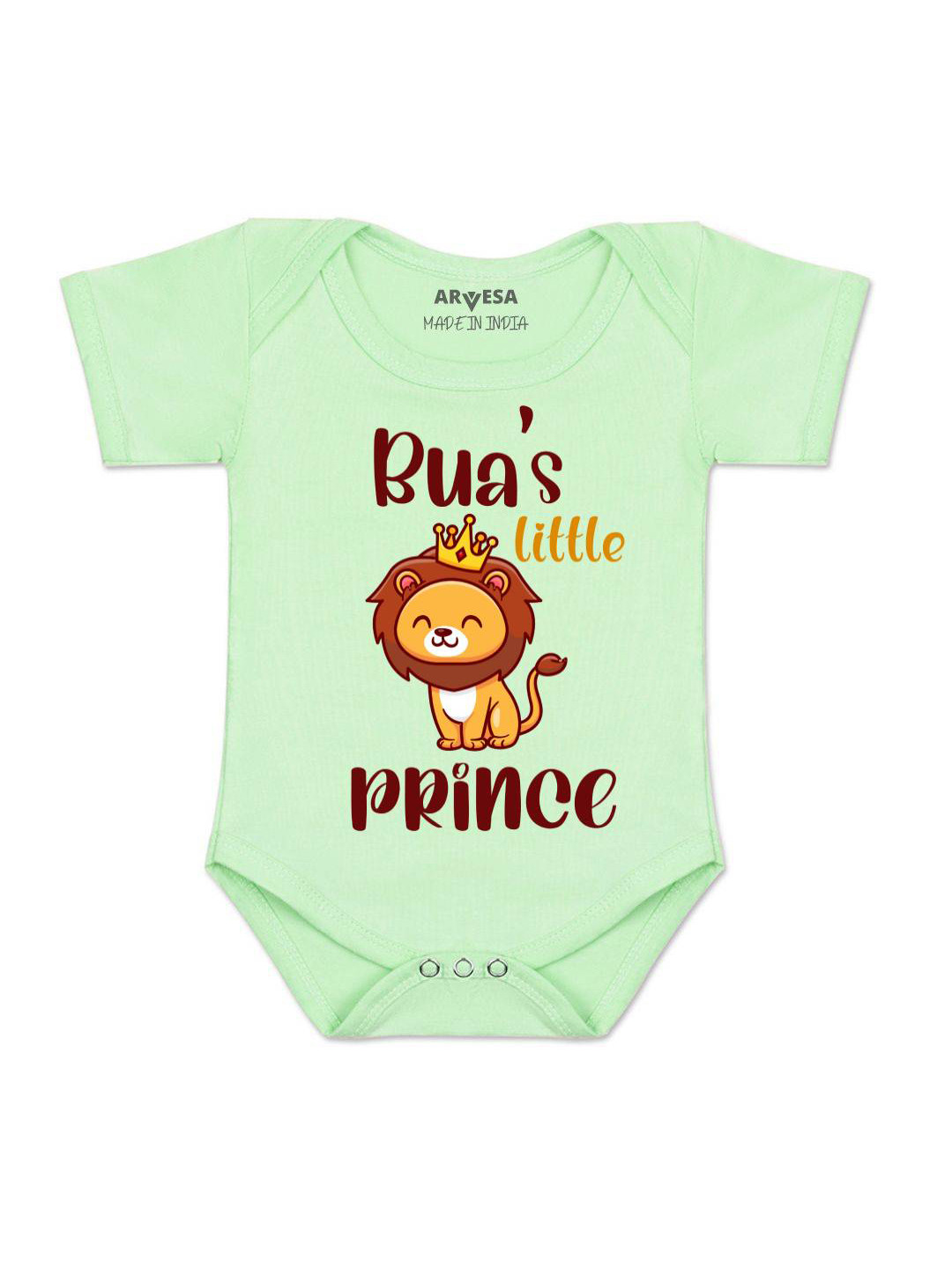 

Arvesa Kids Bua Little Prince Printed Romper, Green