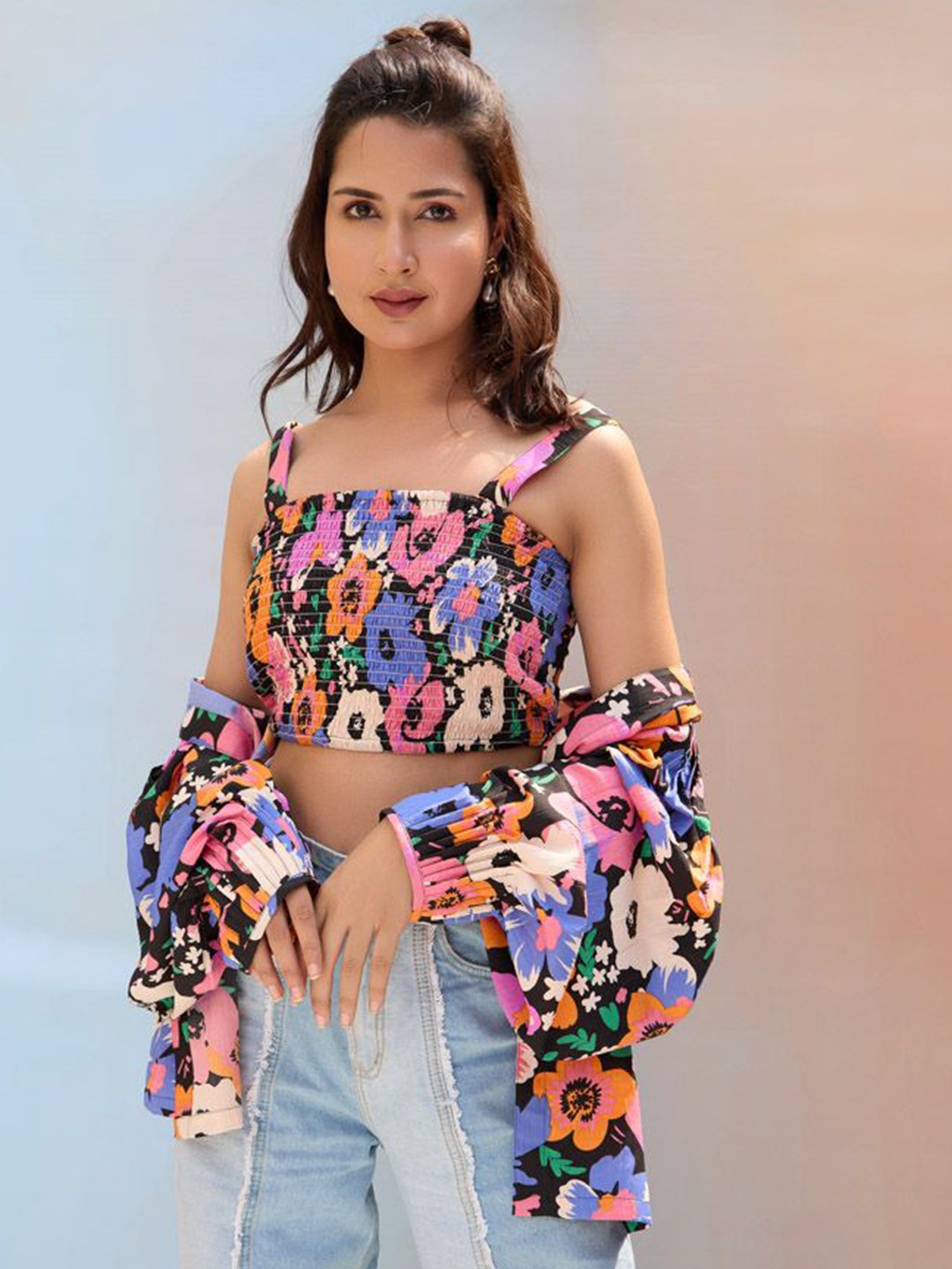 

Shades of Sabi Floral Print Top, Multi