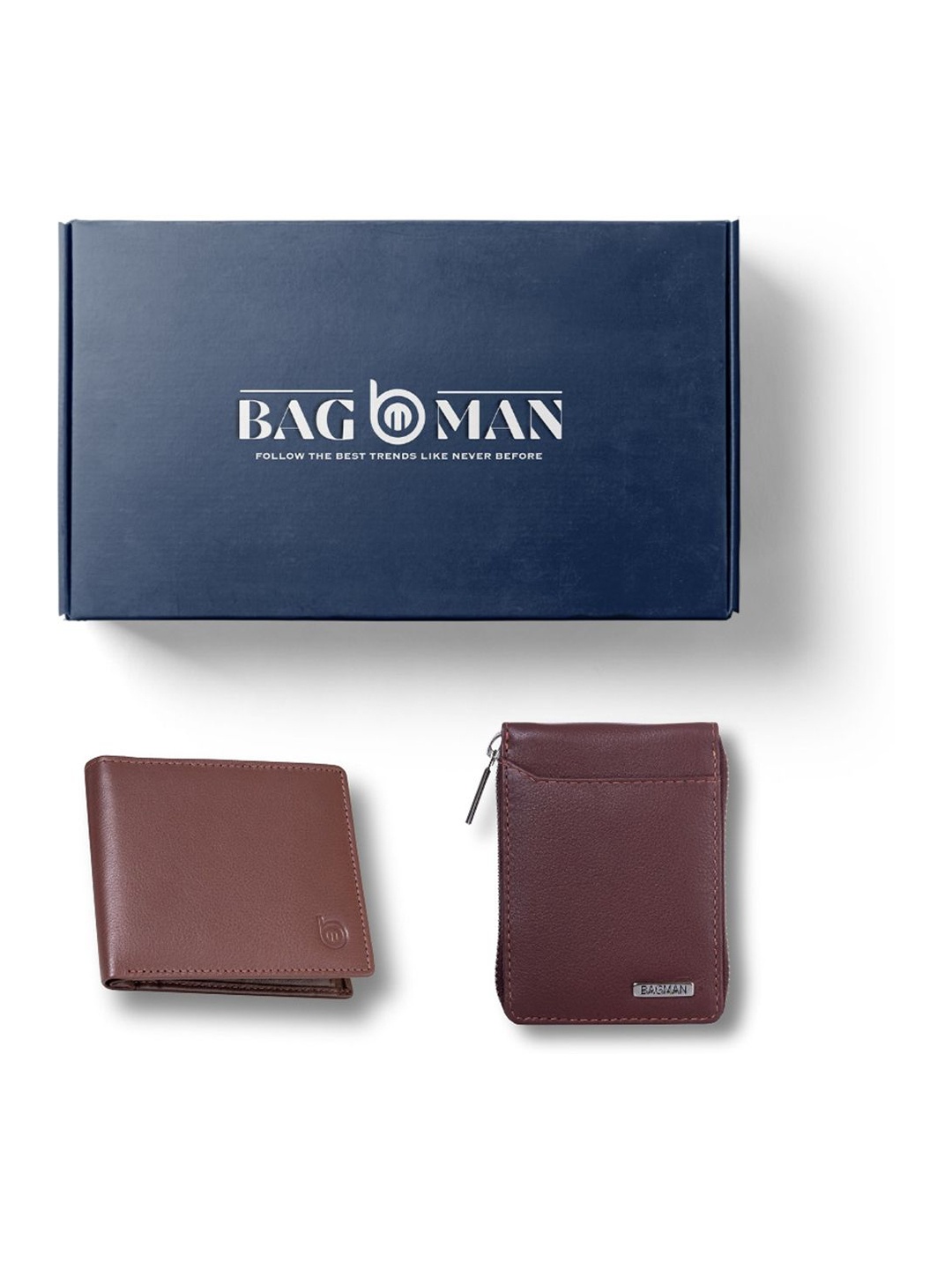 

BAGMAN Unisex Accessory Gift Set of, Brown