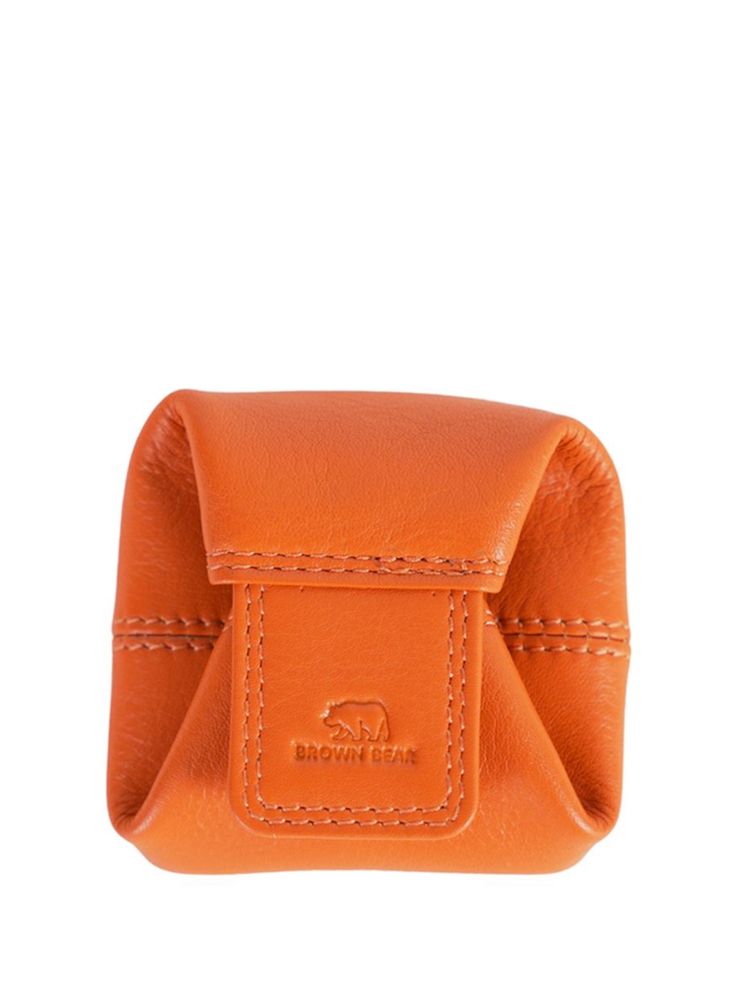 

BROWN BEAR Unisex Leather Envelope, Orange