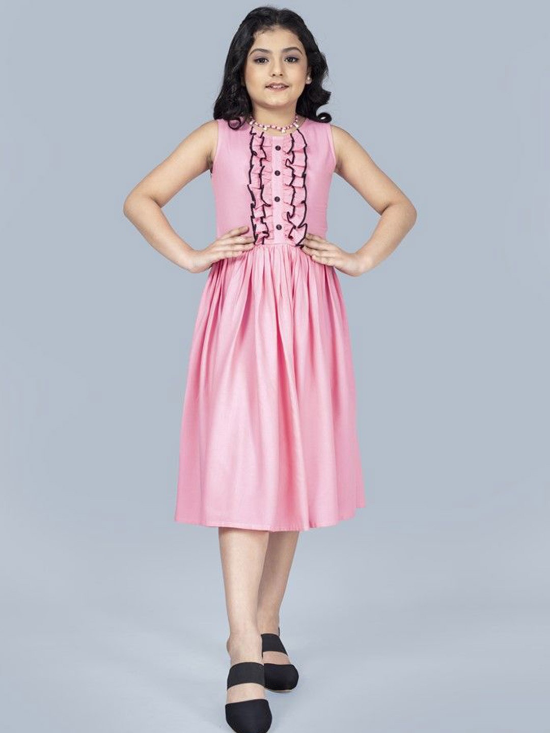 

PRIYANKA'S COLLECTION Fit & Flare Dress, Pink