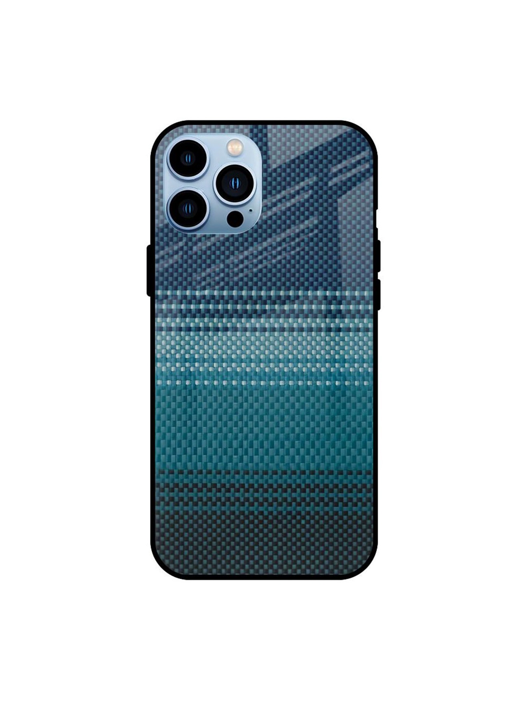 

QRIOH Modern Rug Printed iPhone 13 Pro Back Case, Black