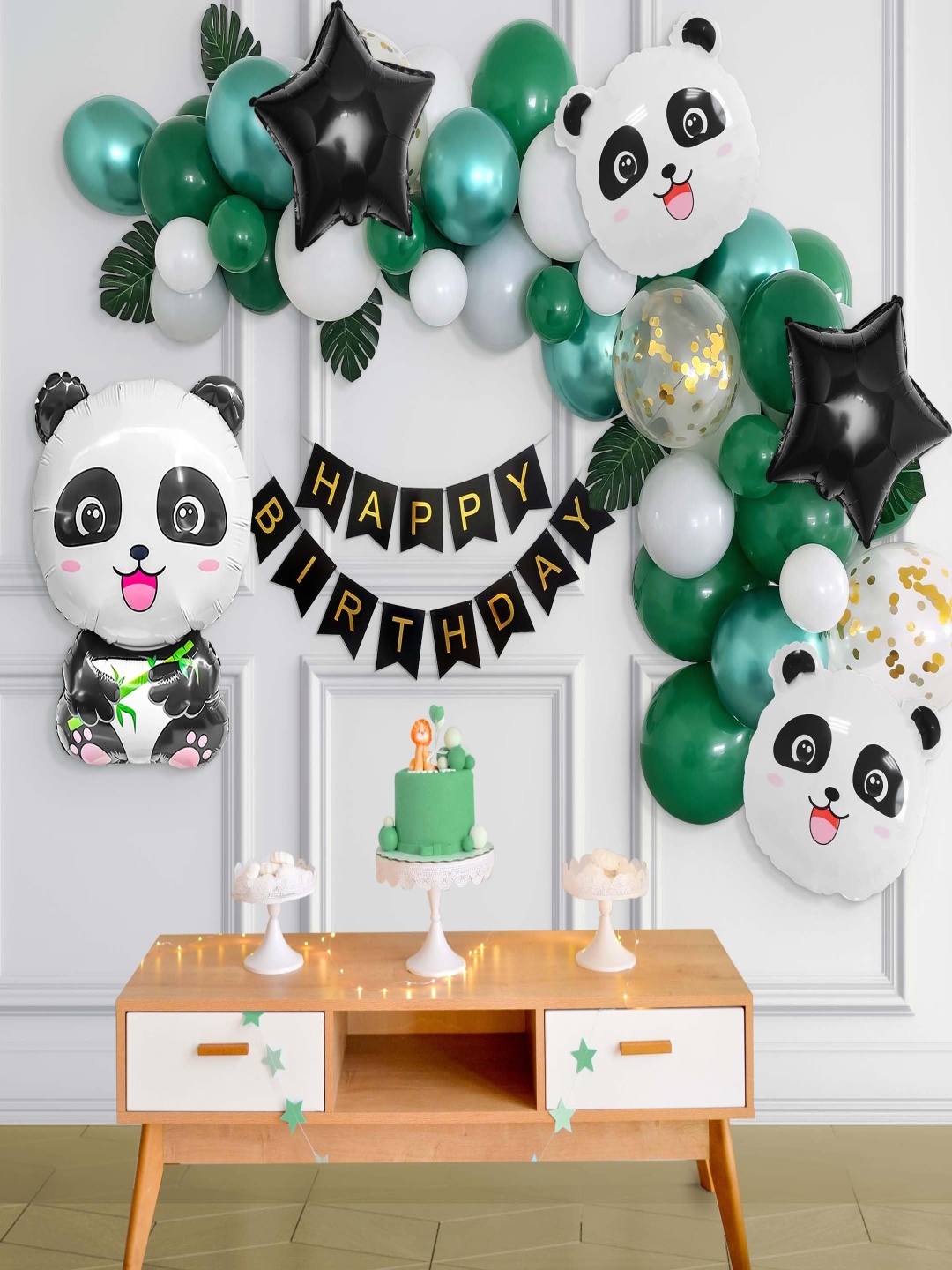 

Special You 46 Pcs Green & White Birthday Decorations
