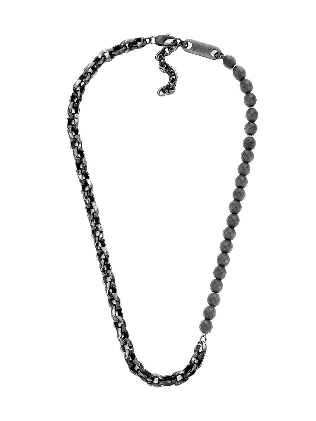 

Armani Exchange Stainless Steel Men Necklace, Grey