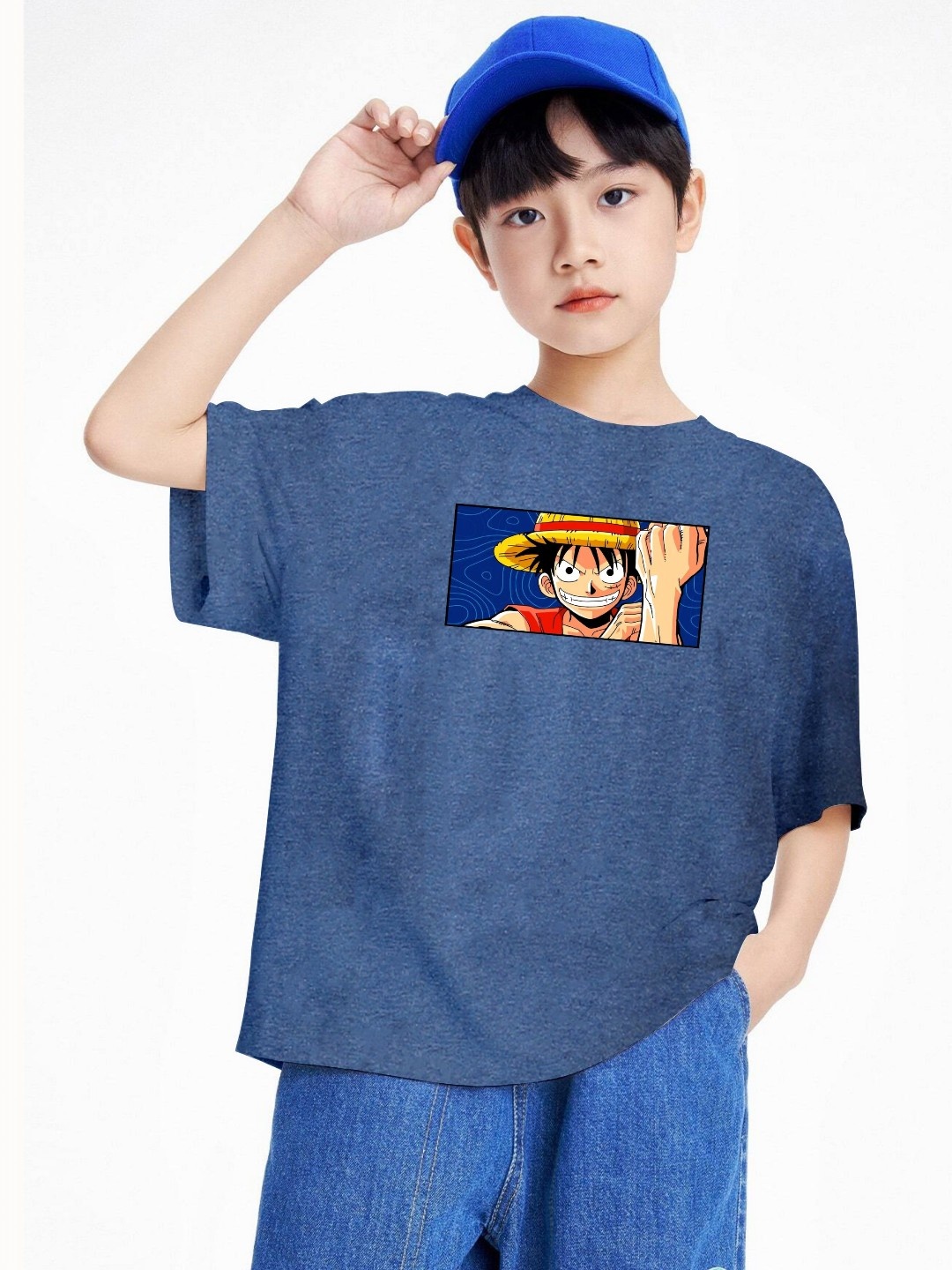 

BAESD Boys Printed T-shirt, Blue