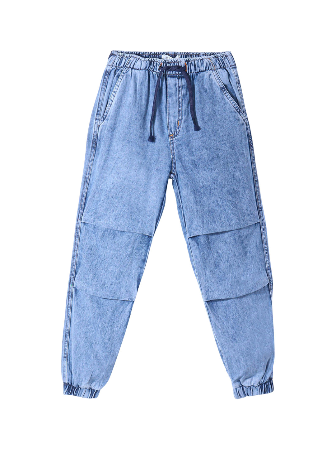 

ARIAS By LARA DUTTA Boys Side Pockets Denim Joggers, Blue