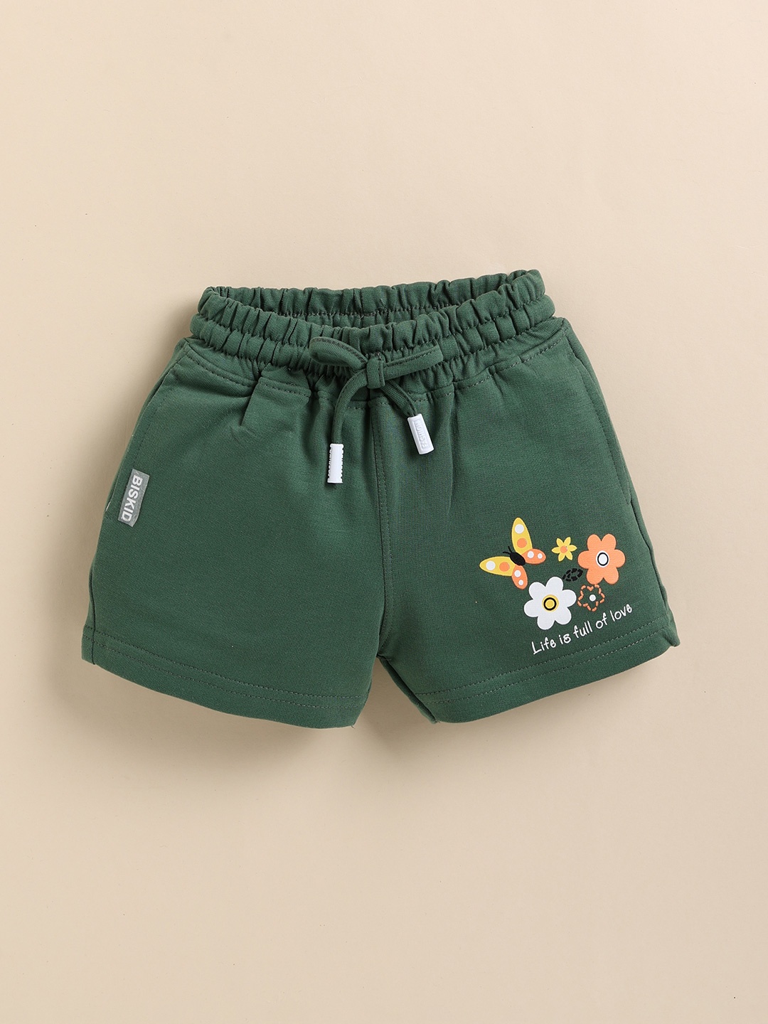 

Annie Girls Conversational Printed Hot Pants Shorts, Green
