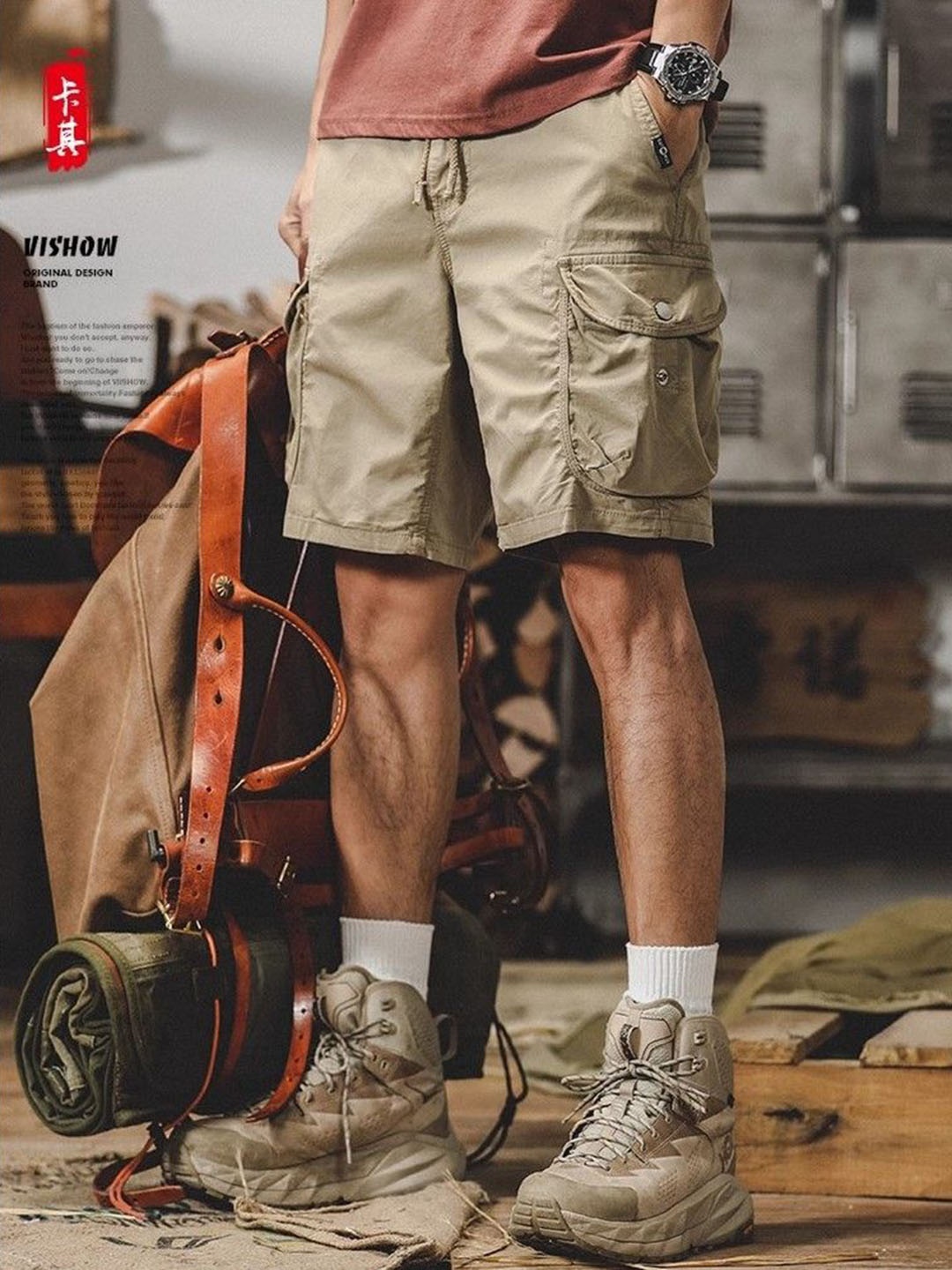 

StyleCast Men Cargo Shorts, Green