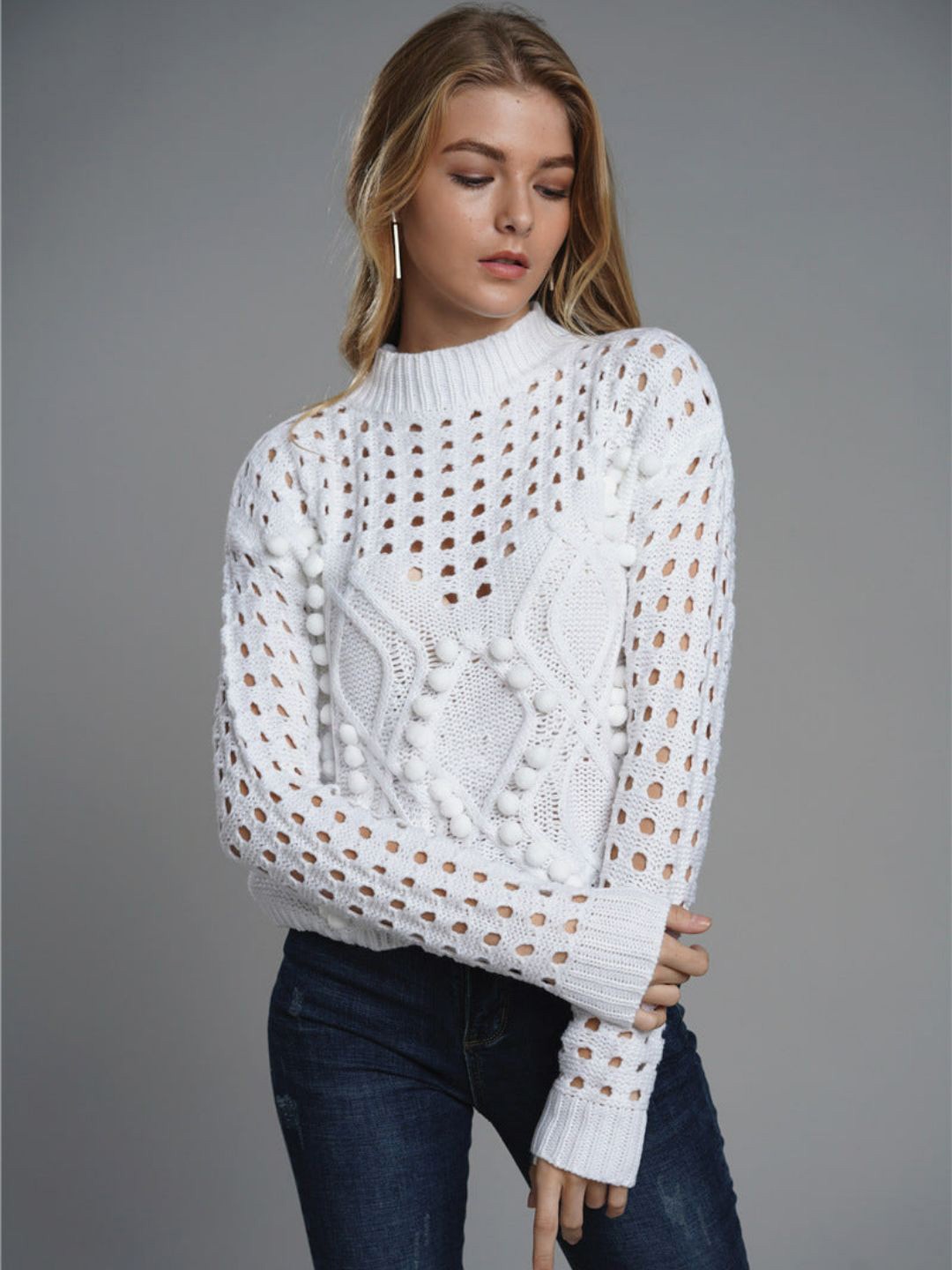 

Oh Rare Women Pullover, White