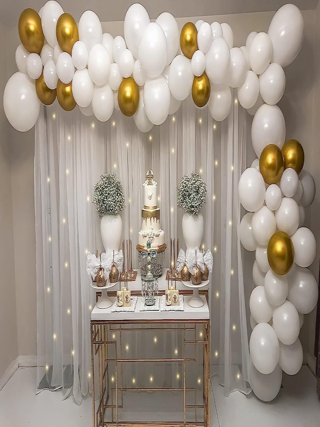 

Special You White & Gold-Toned 67-Pcs Birthday Festive Decor