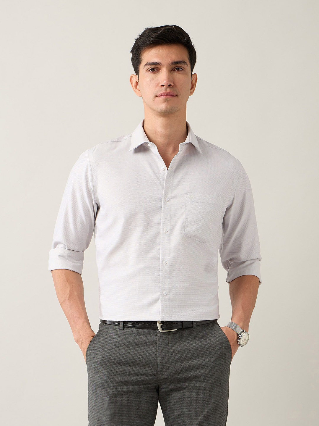 

Arrow Men Classic Opaque Formal Shirt, Yellow