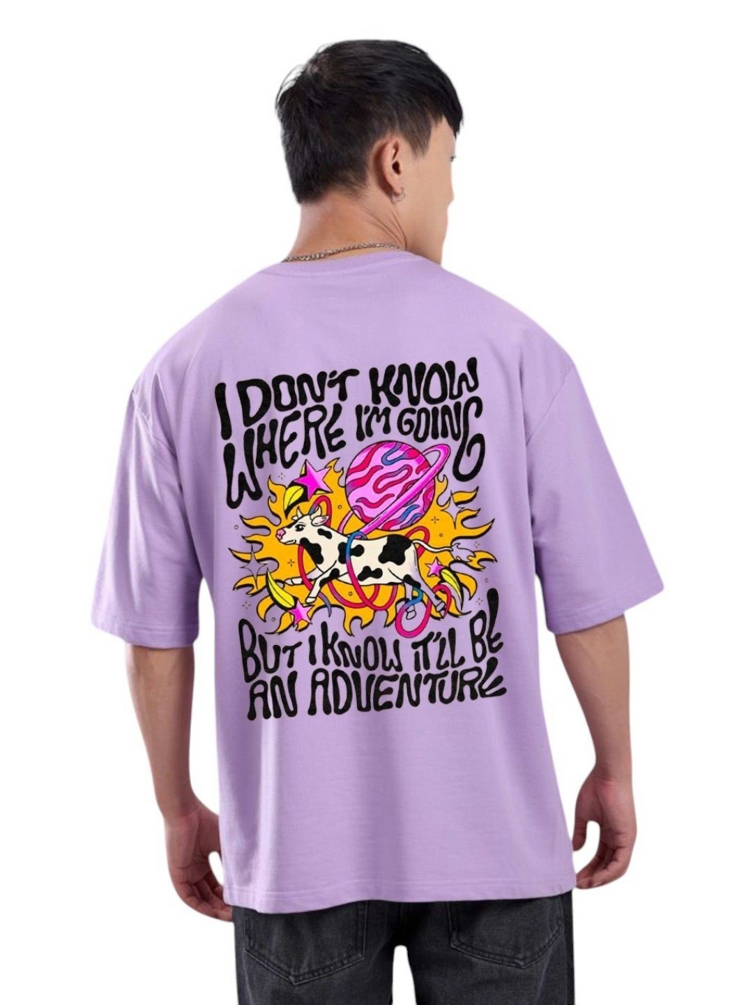 

Billion Men Printed T-shirt, Lavender
