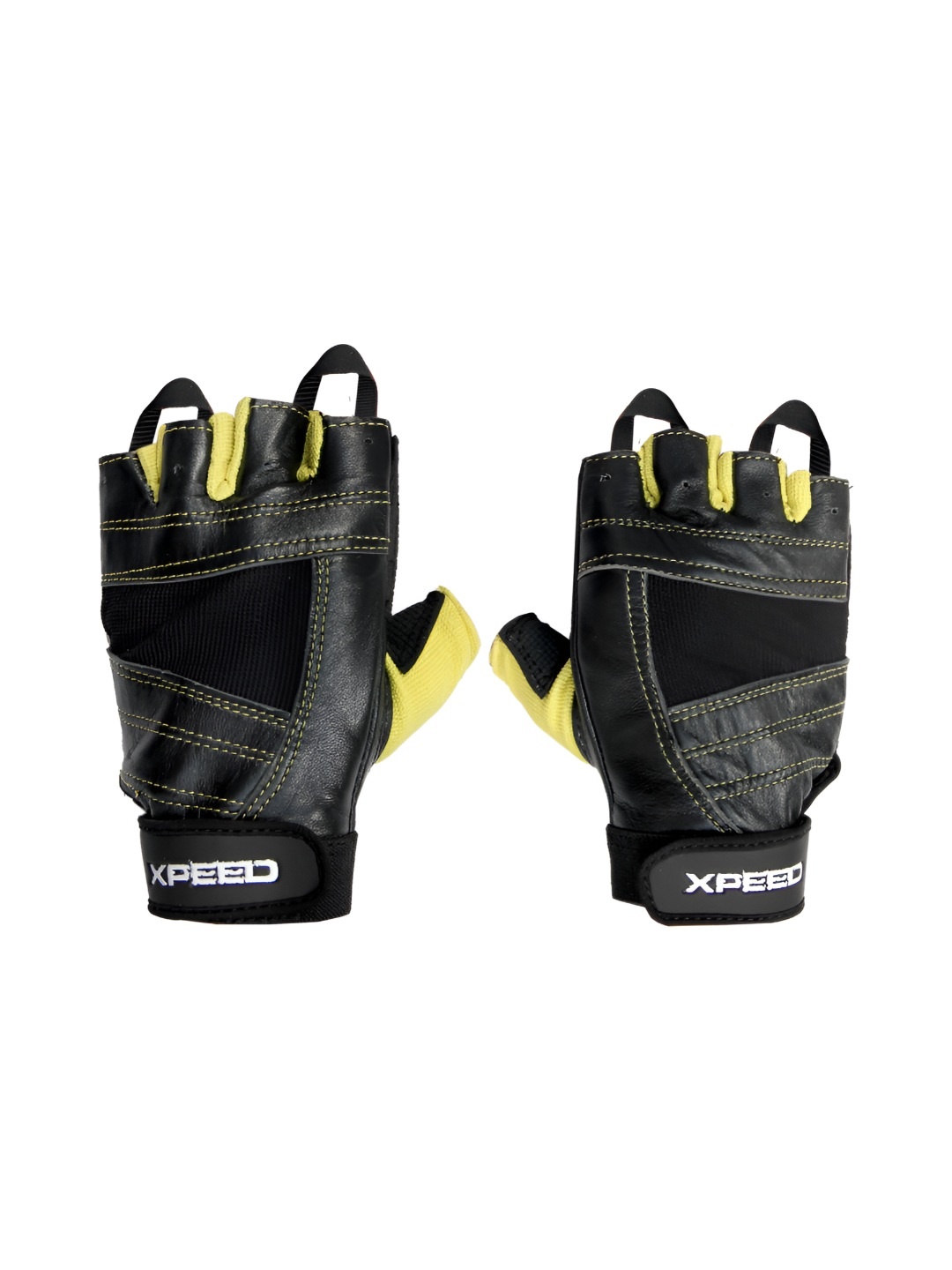 

XPEED Printed Weight Lifting Gym Gloves, Black