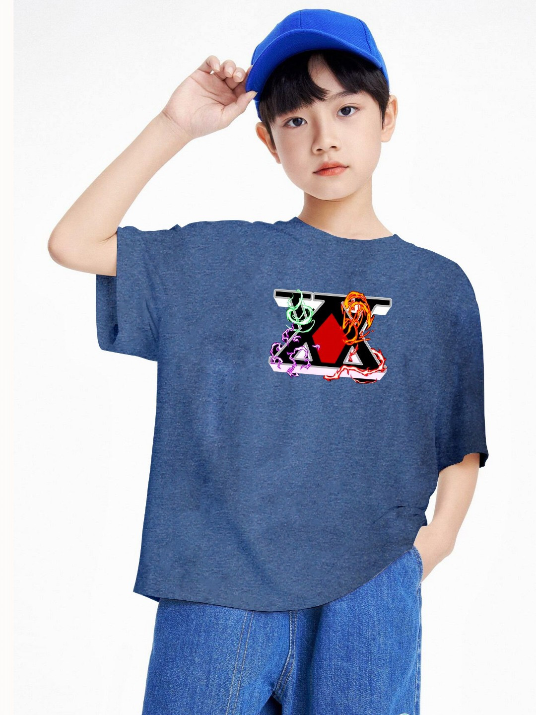 

BAESD Boys Printed T-shirt, Blue