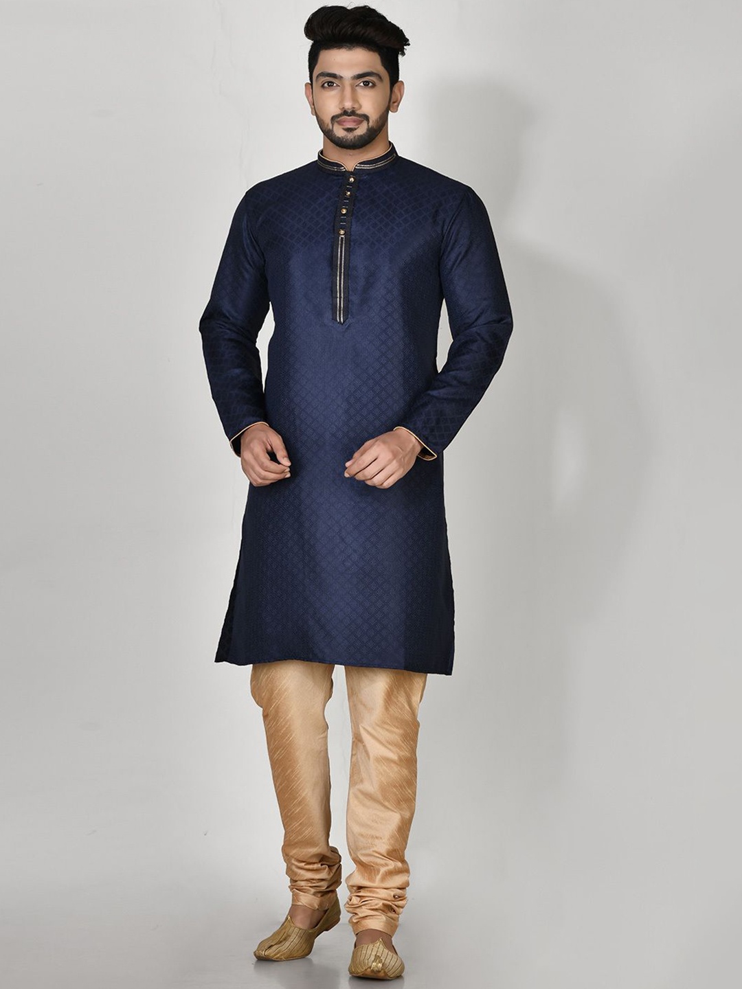 

RANAK Men Regular Kurta with Pyjamas, Blue