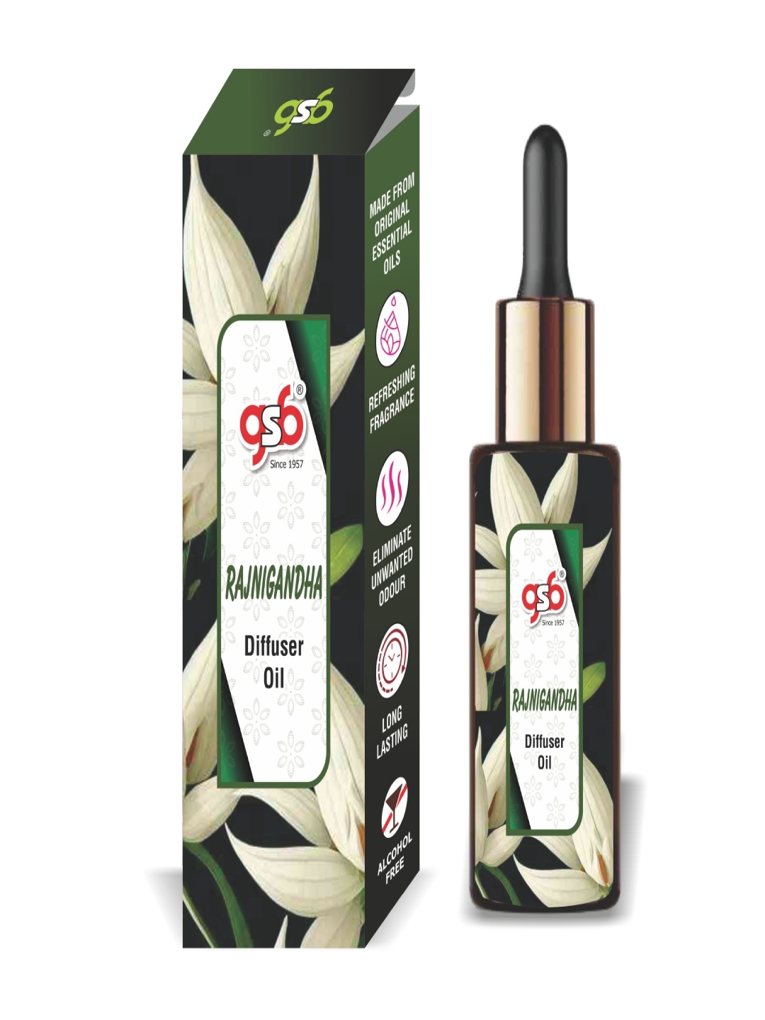 

GSB Transparent Rajnigandha Diffuser Oil - 15 ml