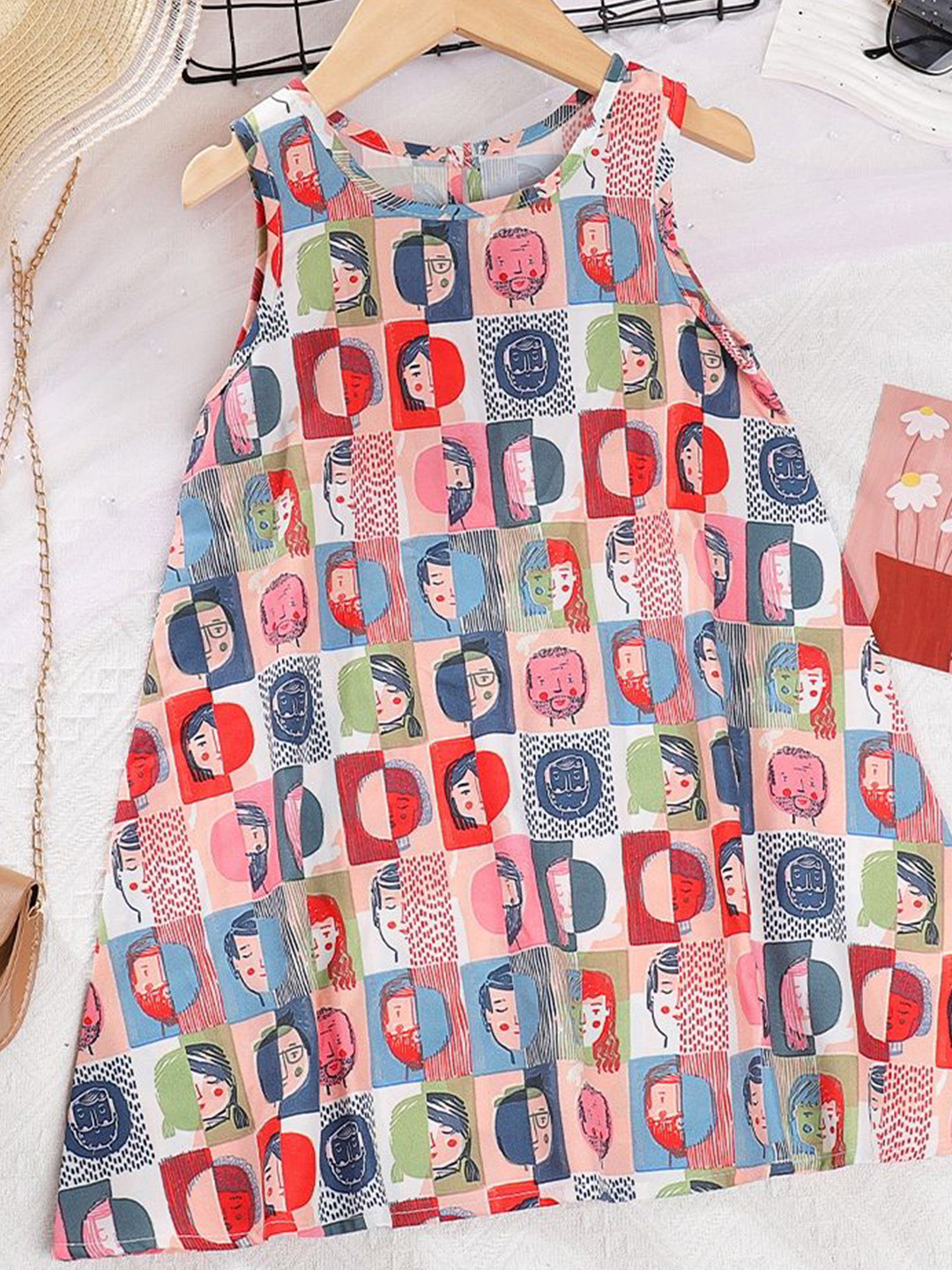 

LULU & SKY Print Fit & Flare Dress, Multi