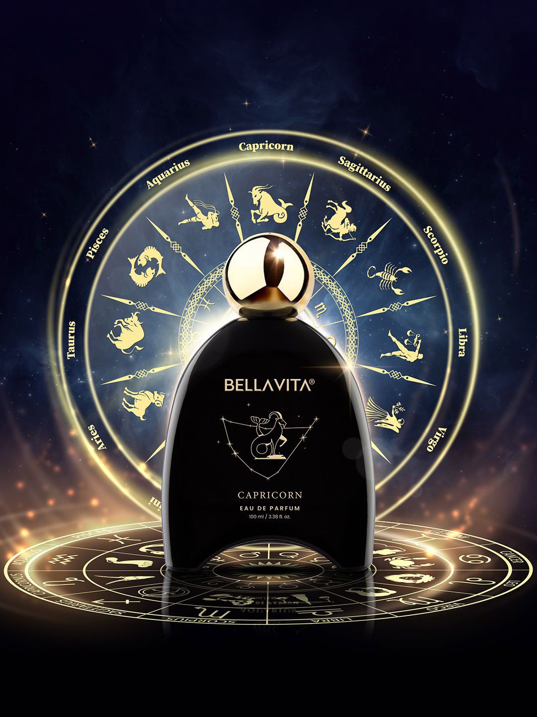 

Bella Vita Organic Capricorn Long Lasting Eau De Parfum - 100ml, Black